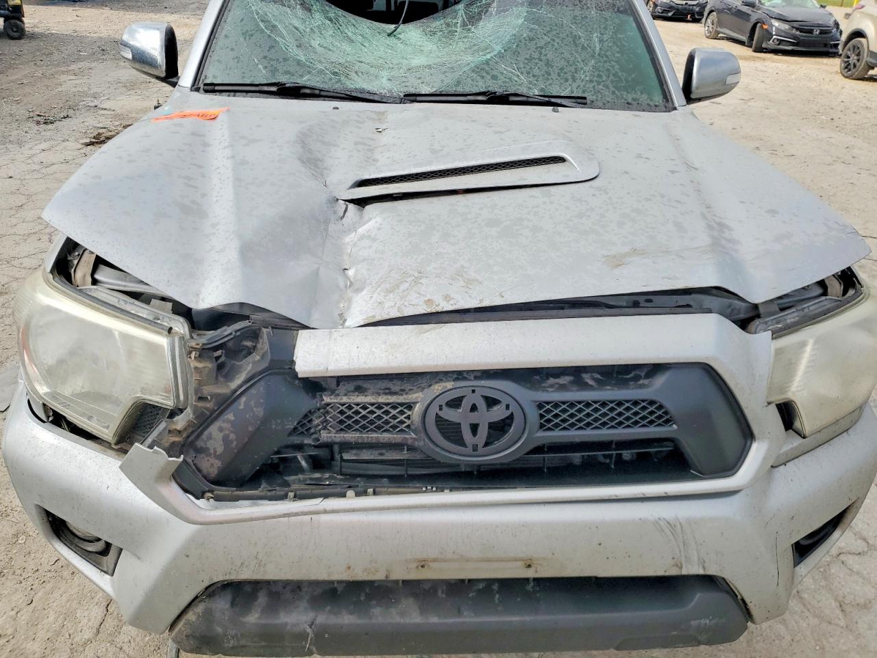 2012 Toyota Tacoma Double Cab Серебряный vin: 3TMLU4EN1CM082254