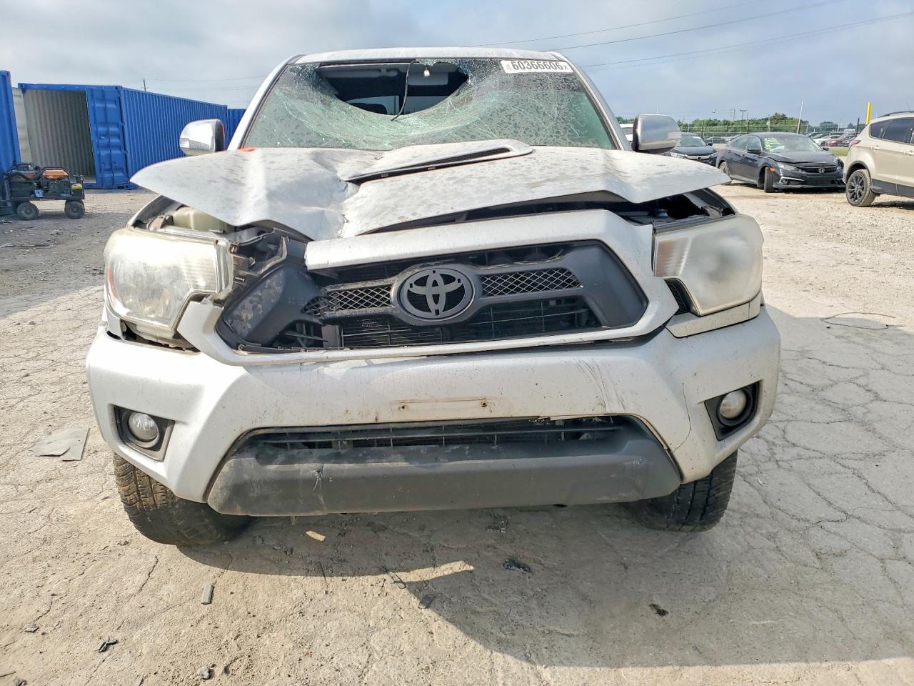 2012 Toyota Tacoma Double Cab Серебряный vin: 3TMLU4EN1CM082254