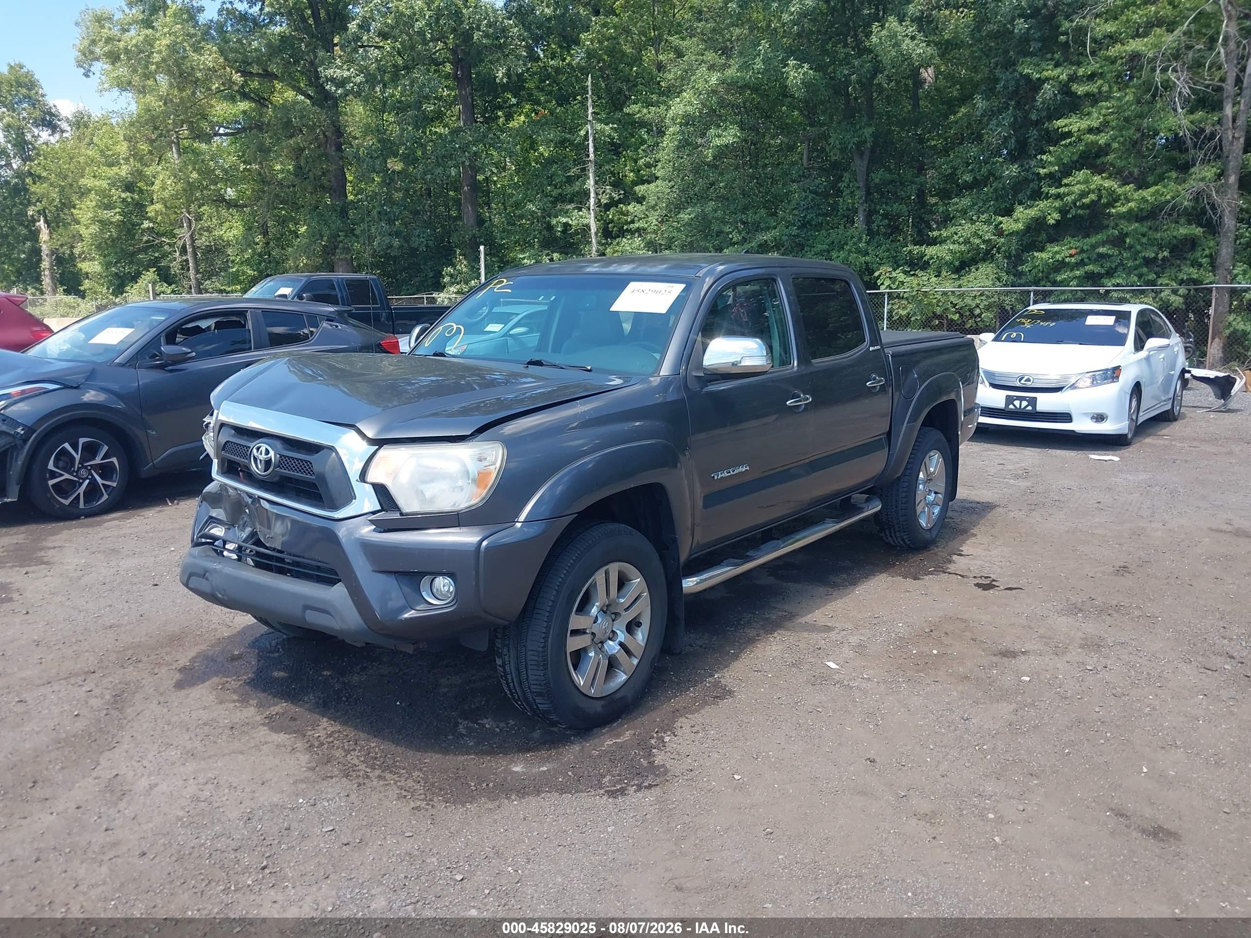 2013 Toyota Tacoma Base V6 Gray vin: 3TMLU4EN1DM112242