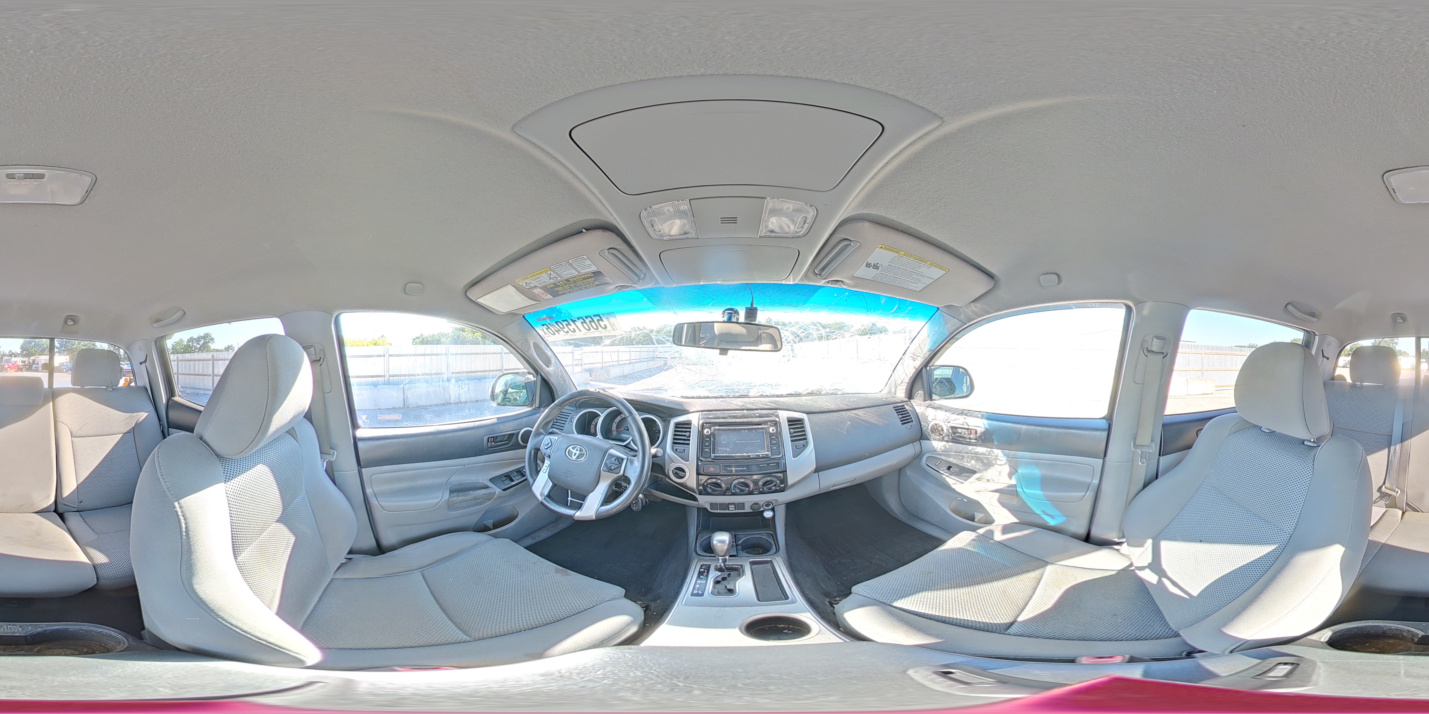 2015 Toyota Tacoma V6 Gray vin: 3TMLU4EN1FM199224