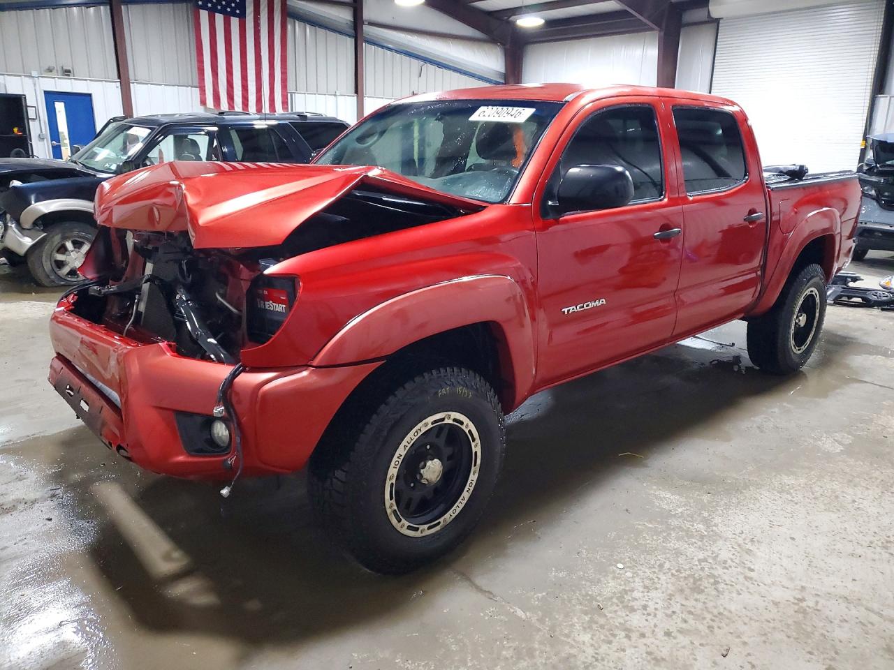 2012 Toyota Tacoma V6 Red vin: 3TMLU4EN2CM093084