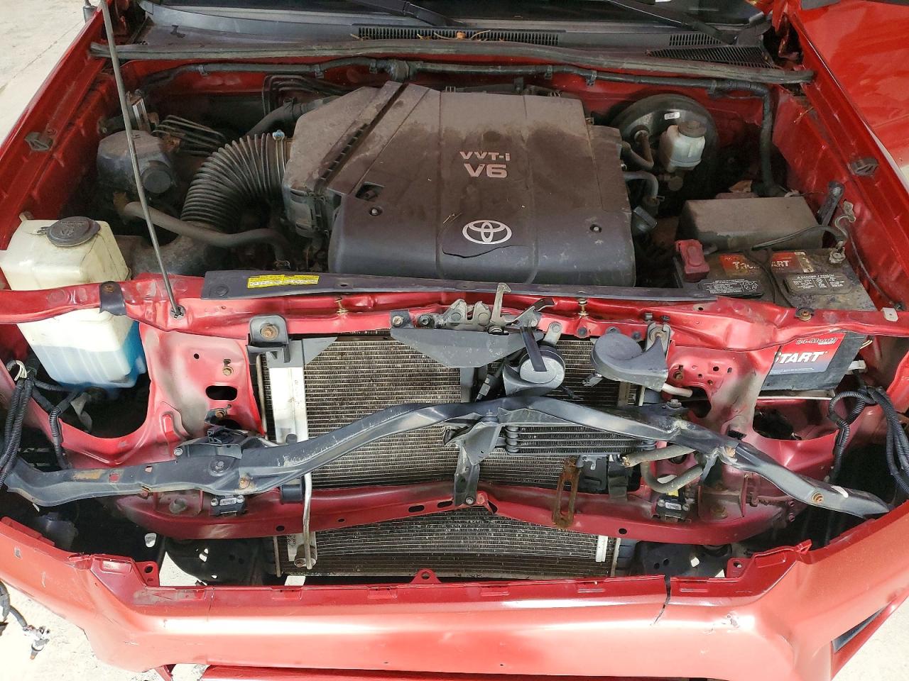 2012 Toyota Tacoma V6 Красный vin: 3TMLU4EN2CM093084