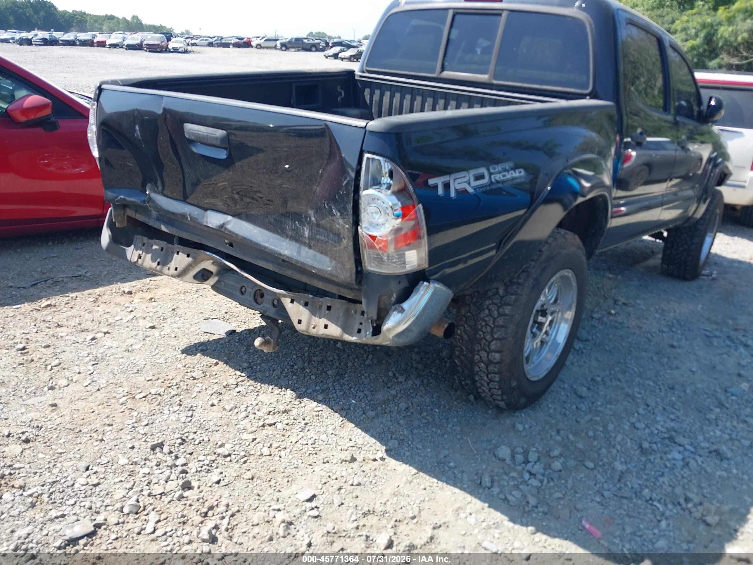 2012 Toyota Tacoma Base V6 Black vin: 3TMLU4EN2CM100695