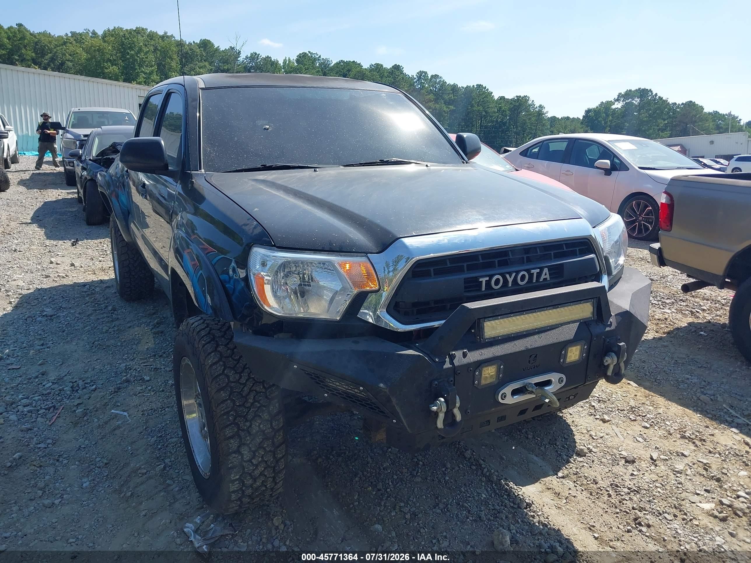 2012 Toyota Tacoma Base V6 Black vin: 3TMLU4EN2CM100695