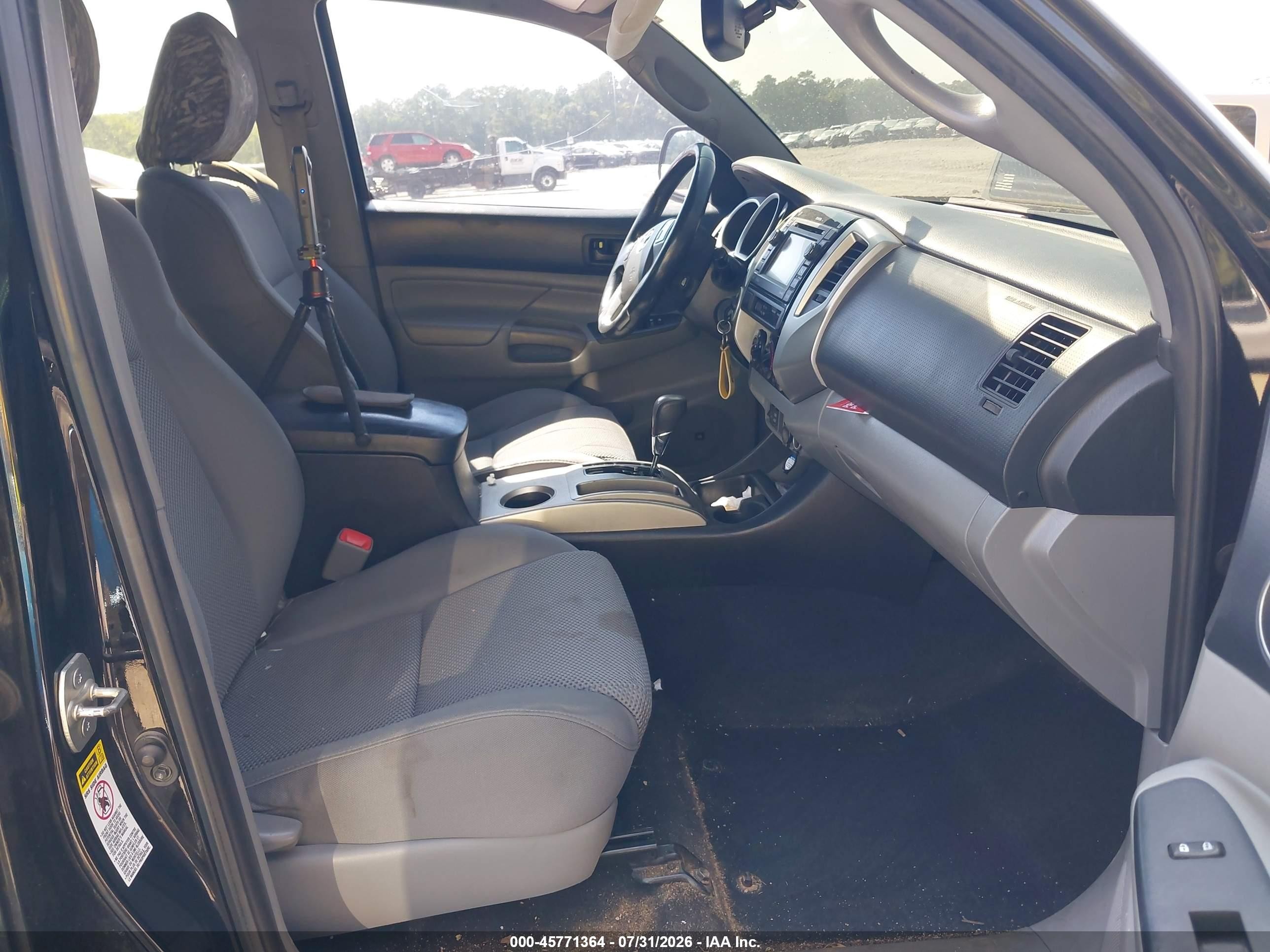 2012 Toyota Tacoma Base V6 Black vin: 3TMLU4EN2CM100695