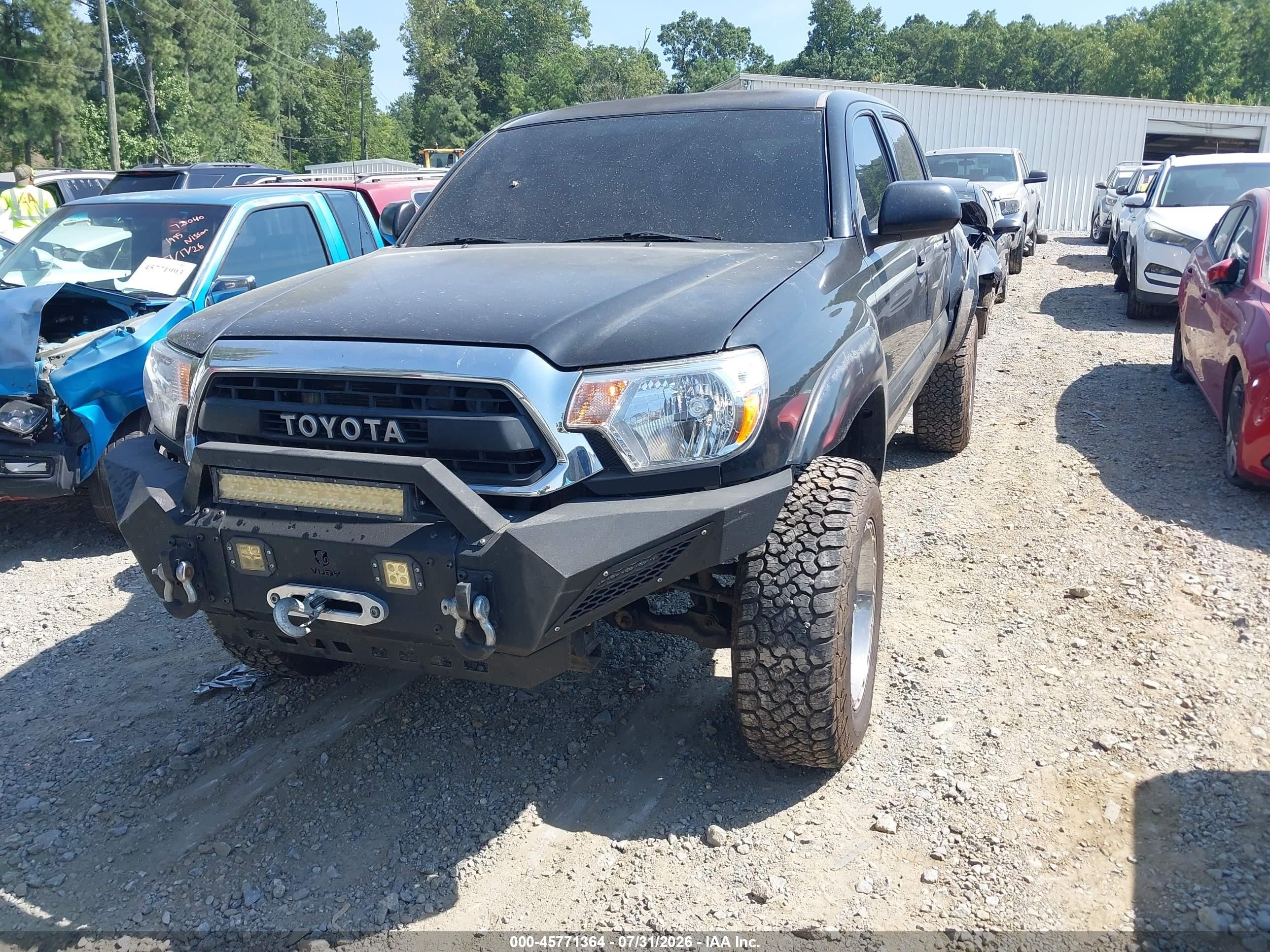2012 Toyota Tacoma Base V6 Black vin: 3TMLU4EN2CM100695