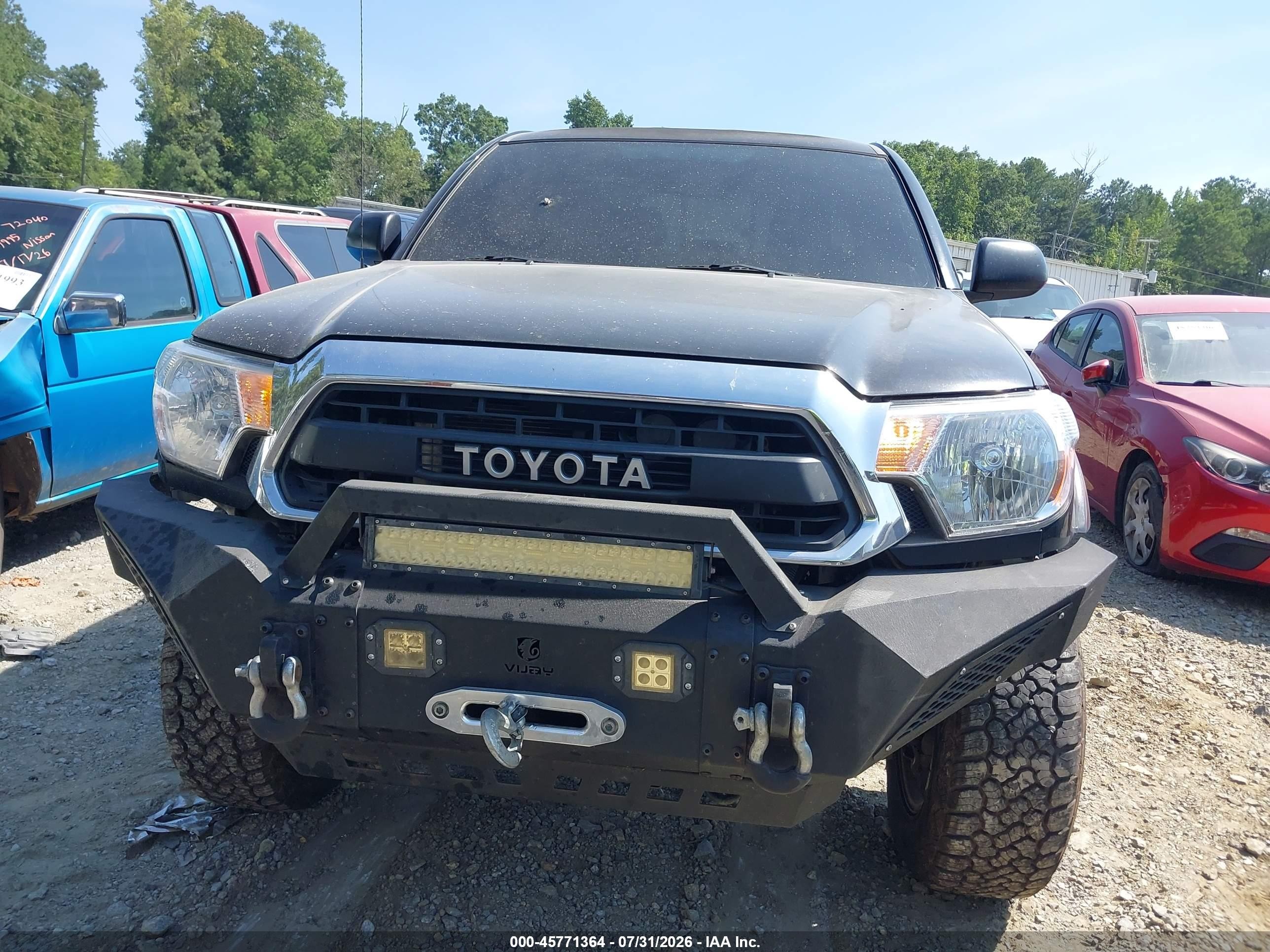 2012 Toyota Tacoma Base V6 Black vin: 3TMLU4EN2CM100695