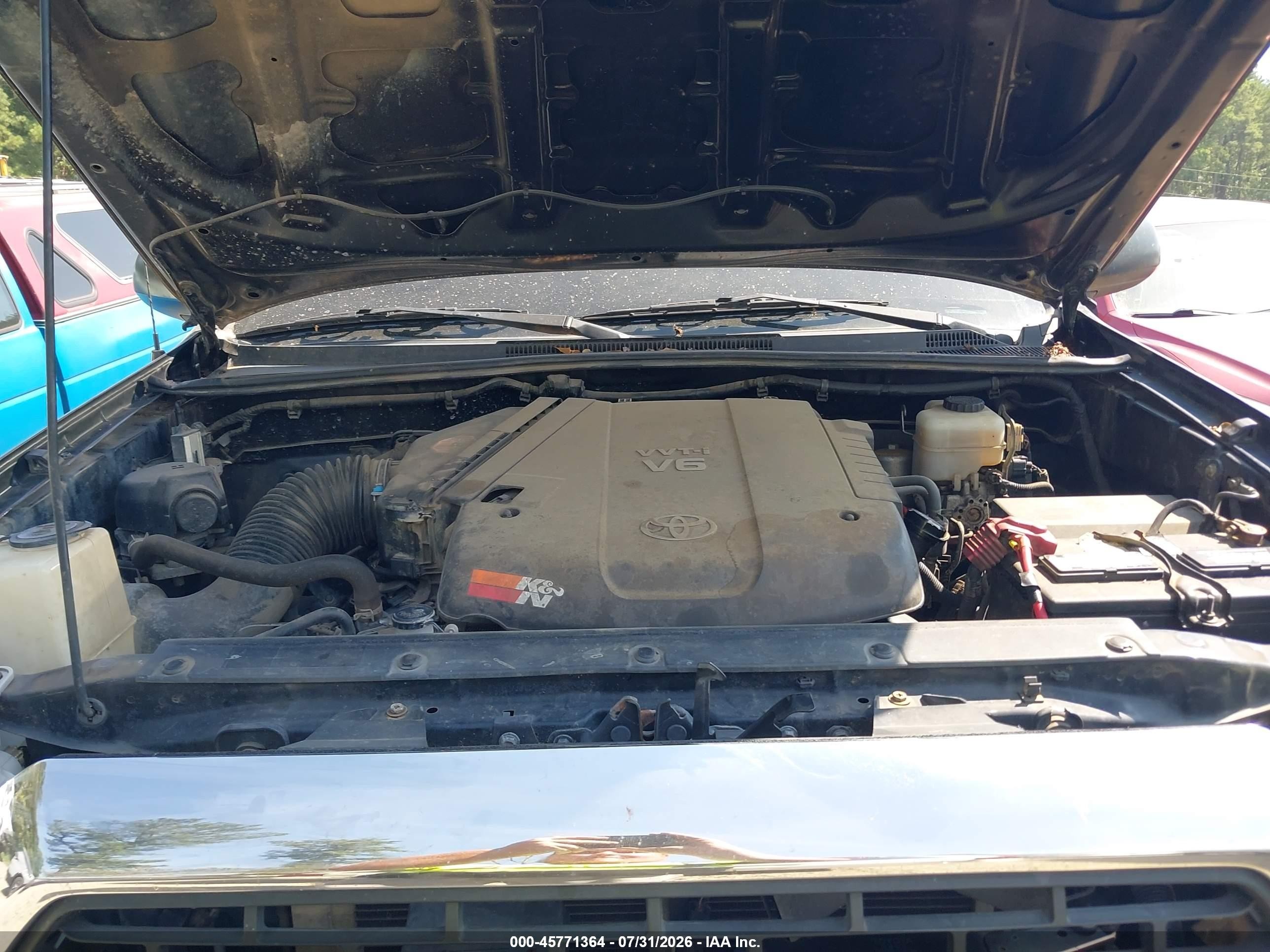 2012 Toyota Tacoma Base V6 Black vin: 3TMLU4EN2CM100695