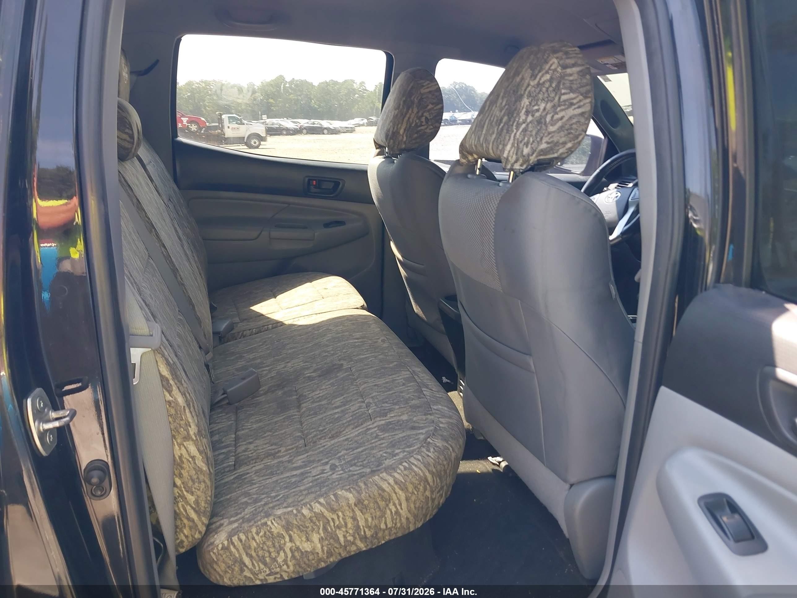 2012 Toyota Tacoma Base V6 Black vin: 3TMLU4EN2CM100695
