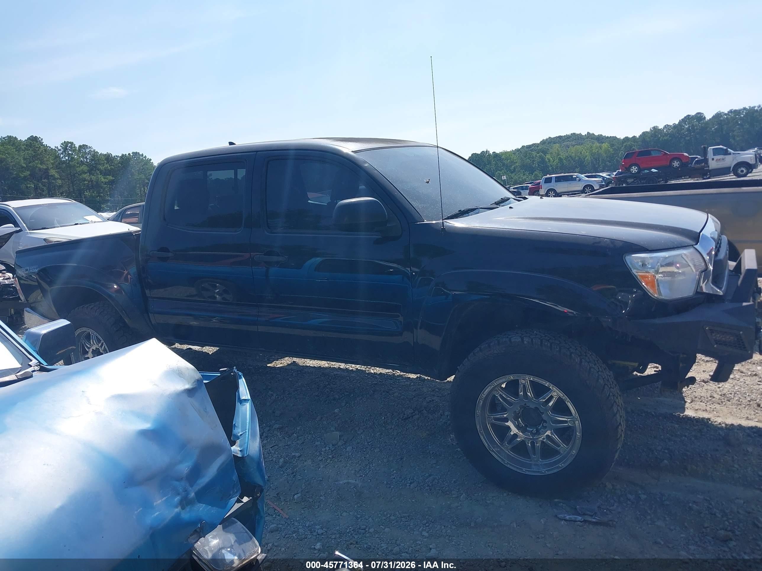 2012 Toyota Tacoma Base V6 Black vin: 3TMLU4EN2CM100695