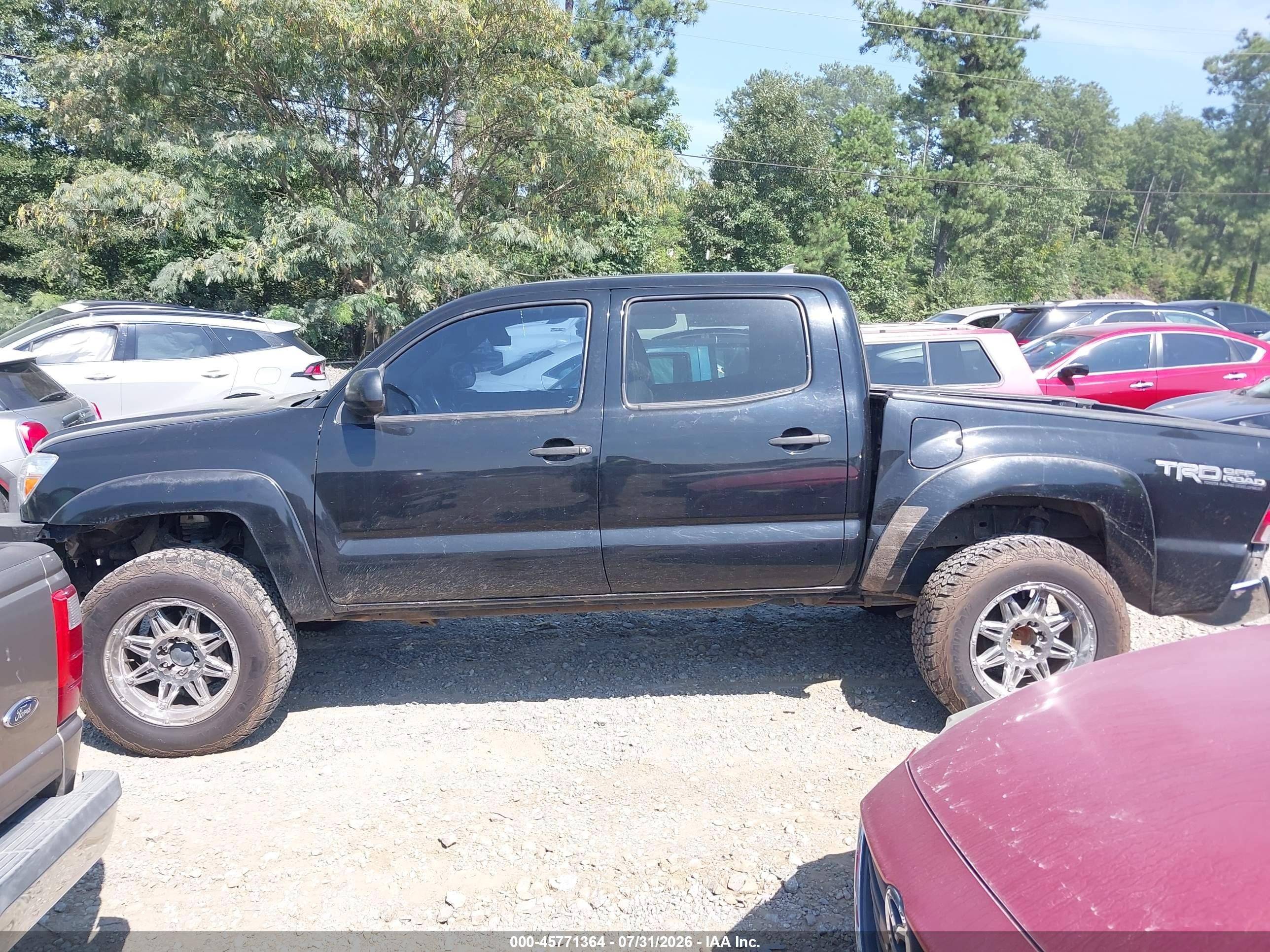 2012 Toyota Tacoma Base V6 Black vin: 3TMLU4EN2CM100695