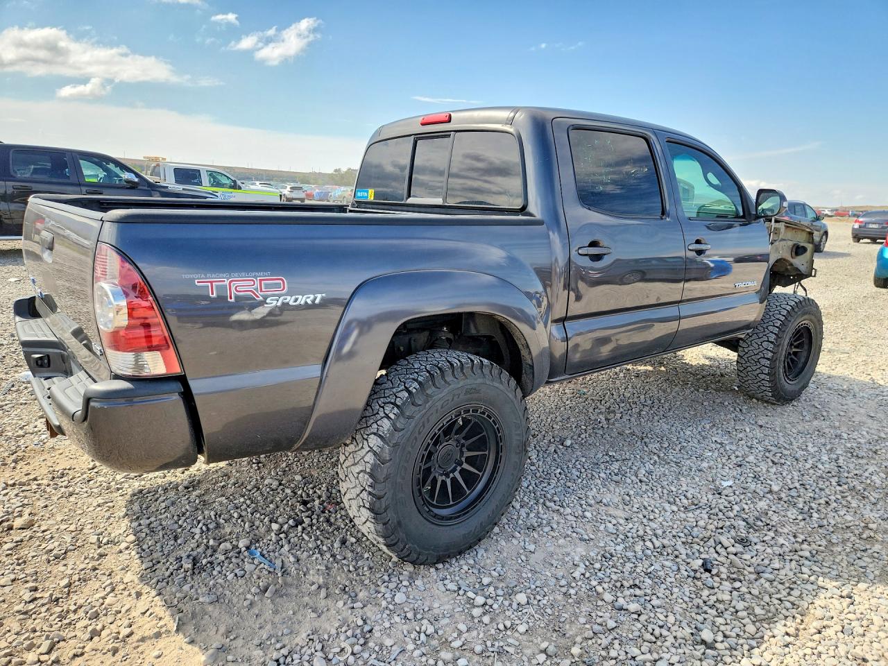 2013 Toyota Tacoma Double Cab Gray vin: 3TMLU4EN2DM105011