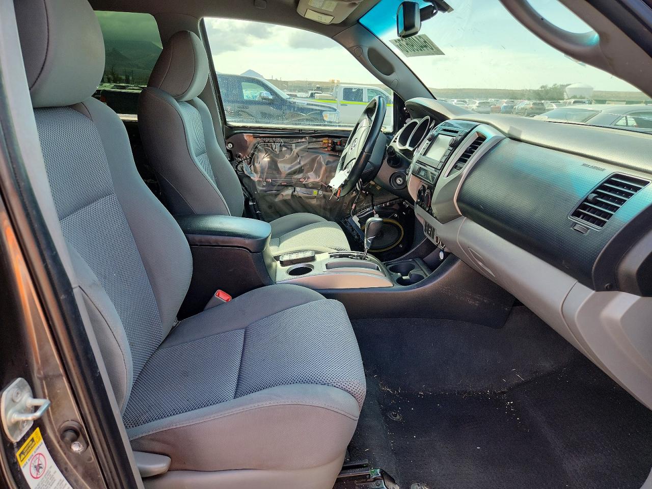 2013 Toyota Tacoma Double Cab Gray vin: 3TMLU4EN2DM105011
