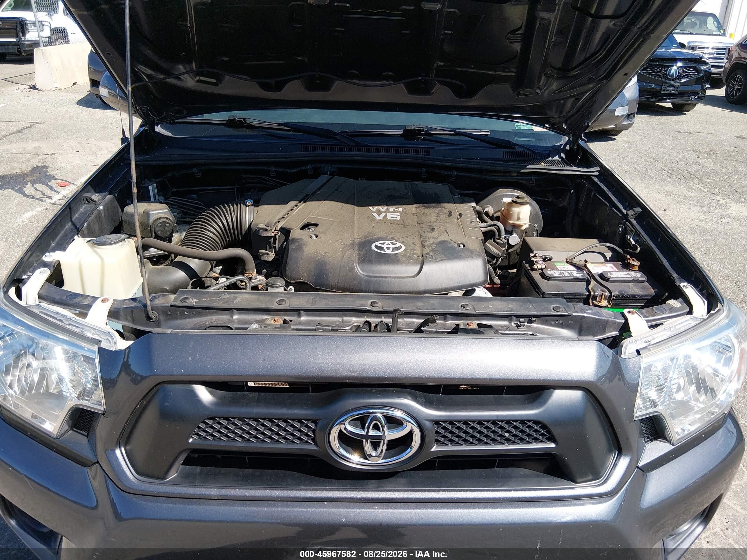 2014 Toyota Tacoma Base V6 Gray vin: 3TMLU4EN2EM157840