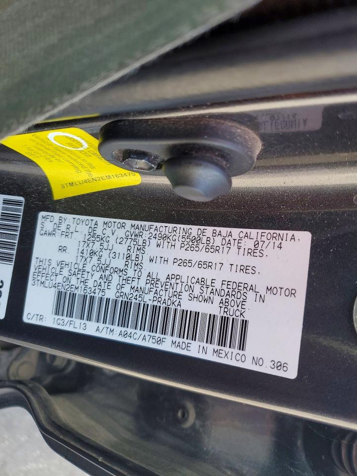 2014 Toyota Tacoma Double Cab Gray vin: 3TMLU4EN2EM163475