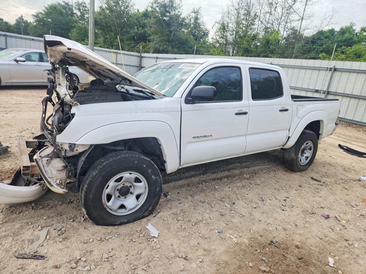 2010 Toyota Tacoma Double Cab White vin: 3TMLU4EN3AM053075