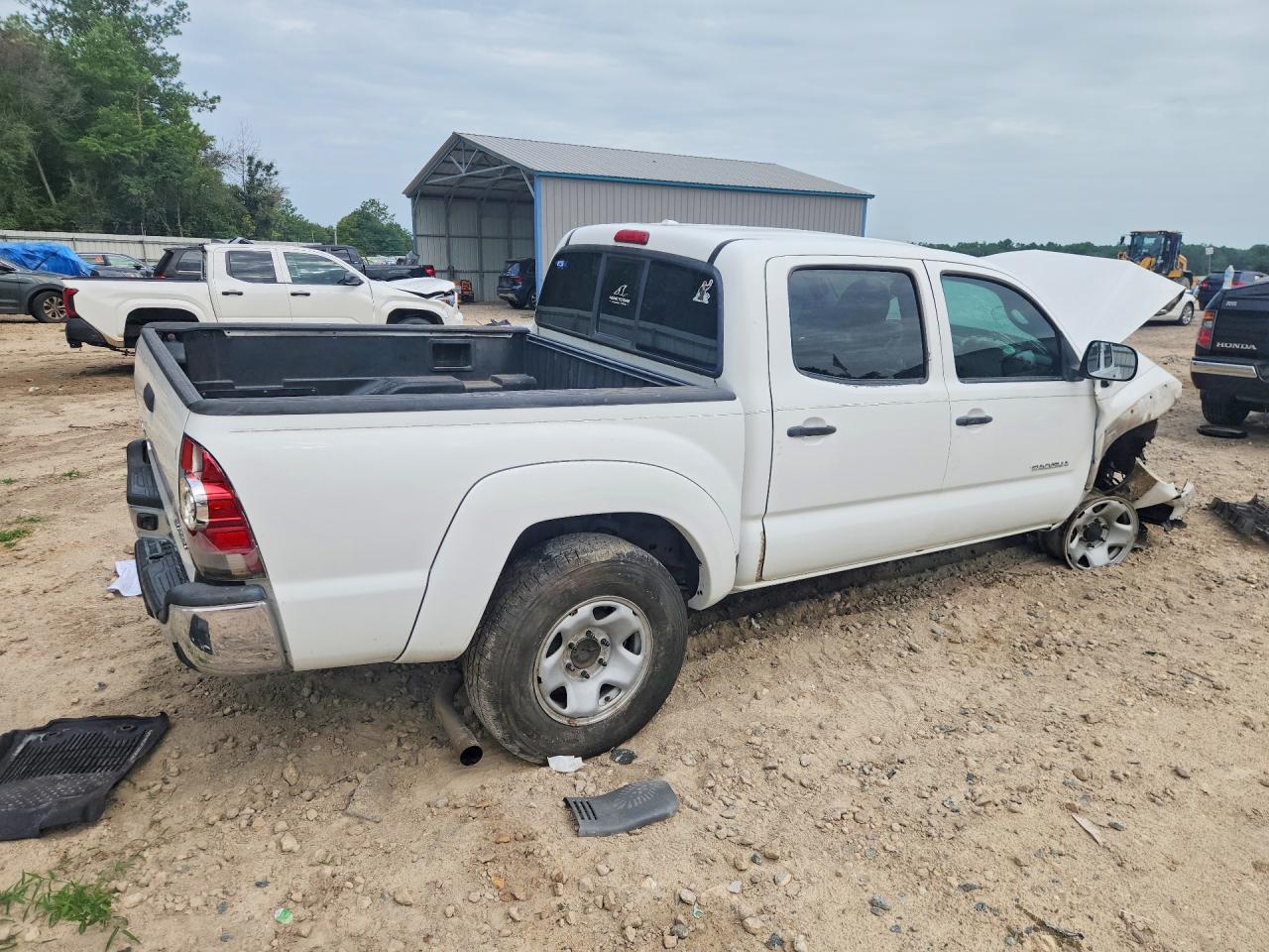 2010 Toyota Tacoma Double Cab White vin: 3TMLU4EN3AM053075