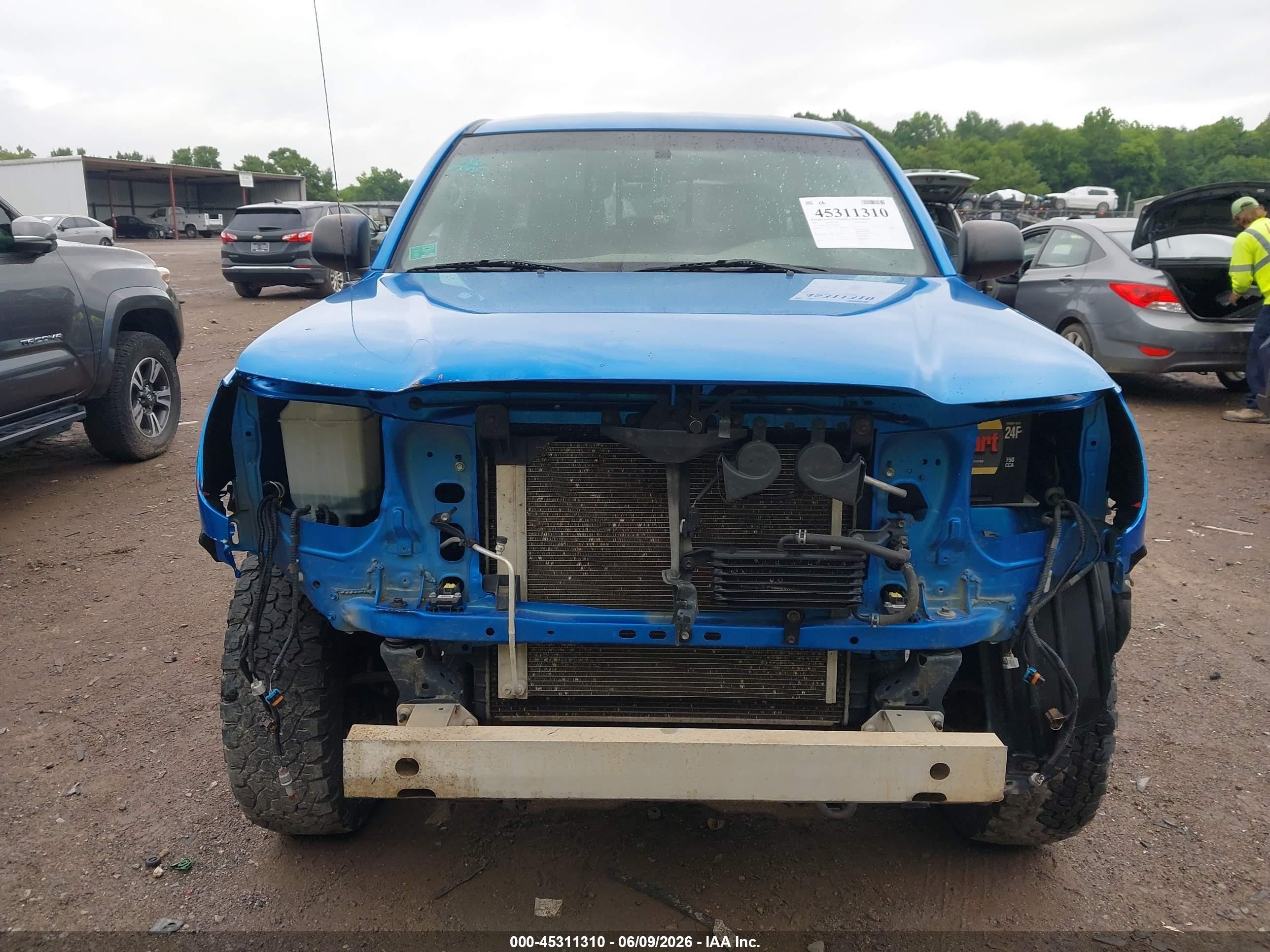 2011 Toyota Tacoma Base V6 Синий vin: 3TMLU4EN3BM058231