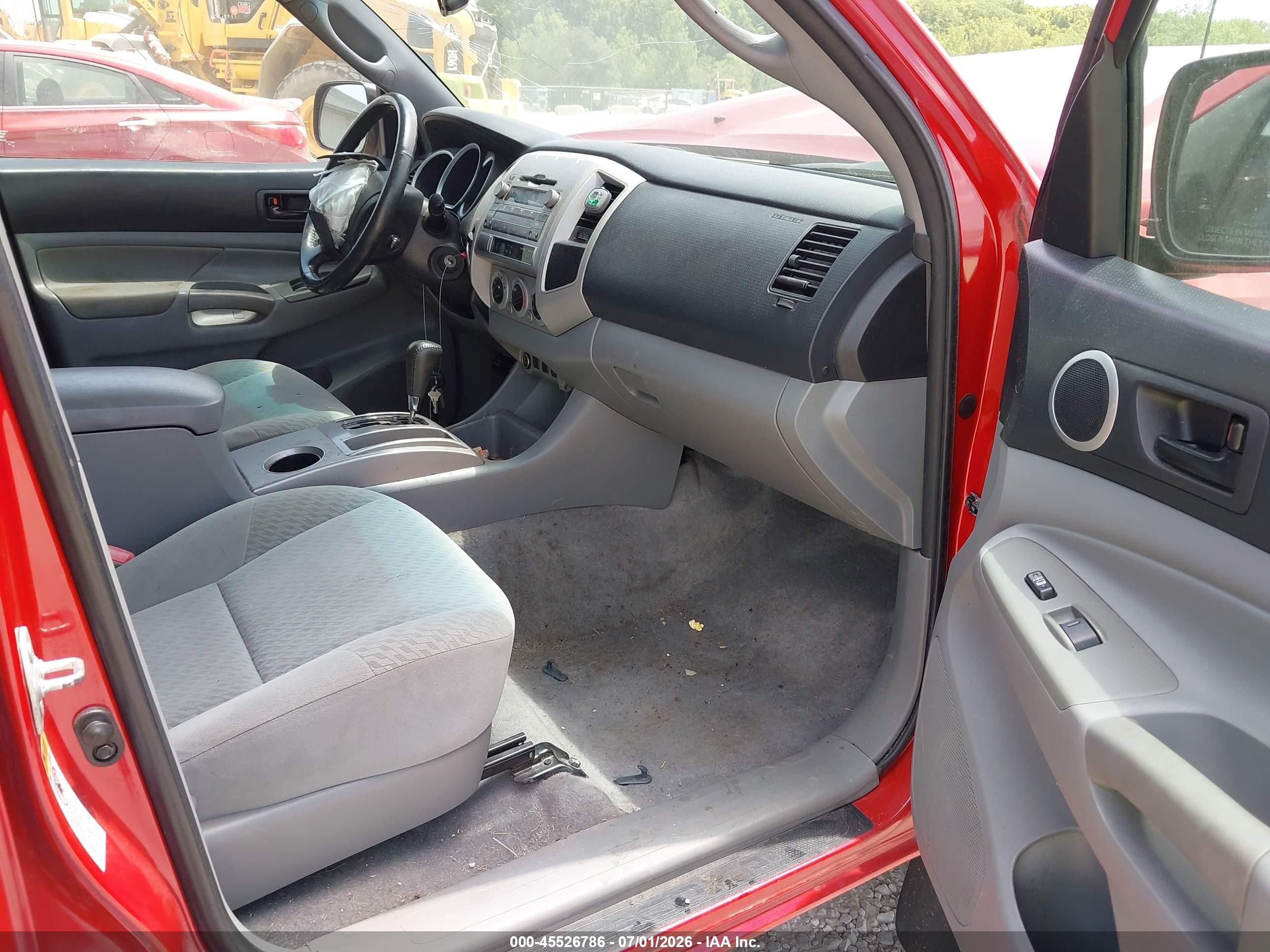 2011 Toyota Tacoma Base V6 Red vin: 3TMLU4EN3BM061176