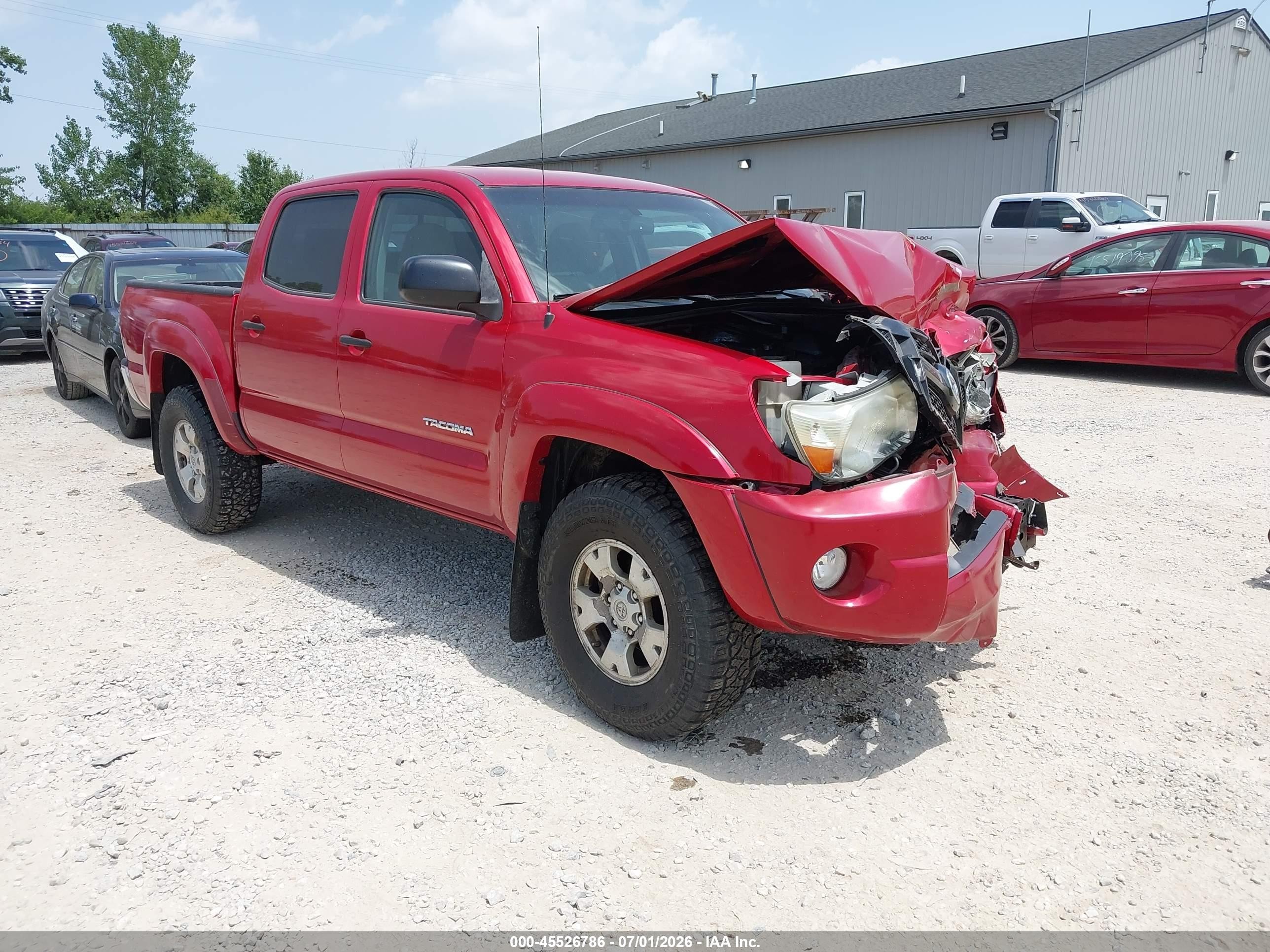 2011 Toyota Tacoma Base V6 Red vin: 3TMLU4EN3BM061176