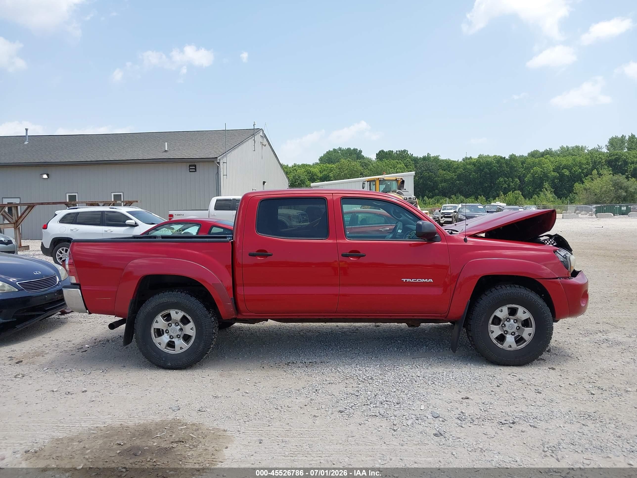 2011 Toyota Tacoma Base V6 Red vin: 3TMLU4EN3BM061176