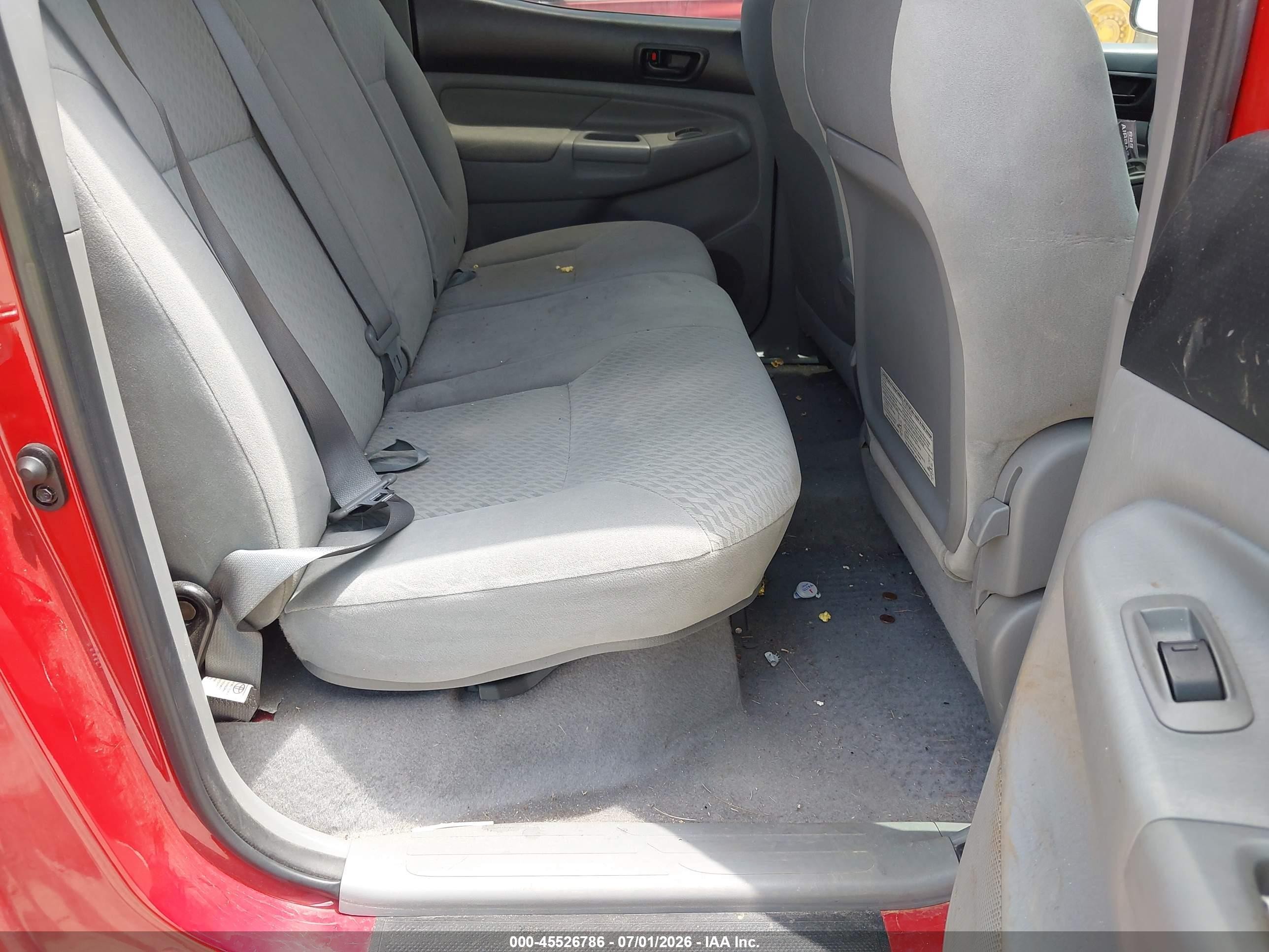 2011 Toyota Tacoma Base V6 Red vin: 3TMLU4EN3BM061176