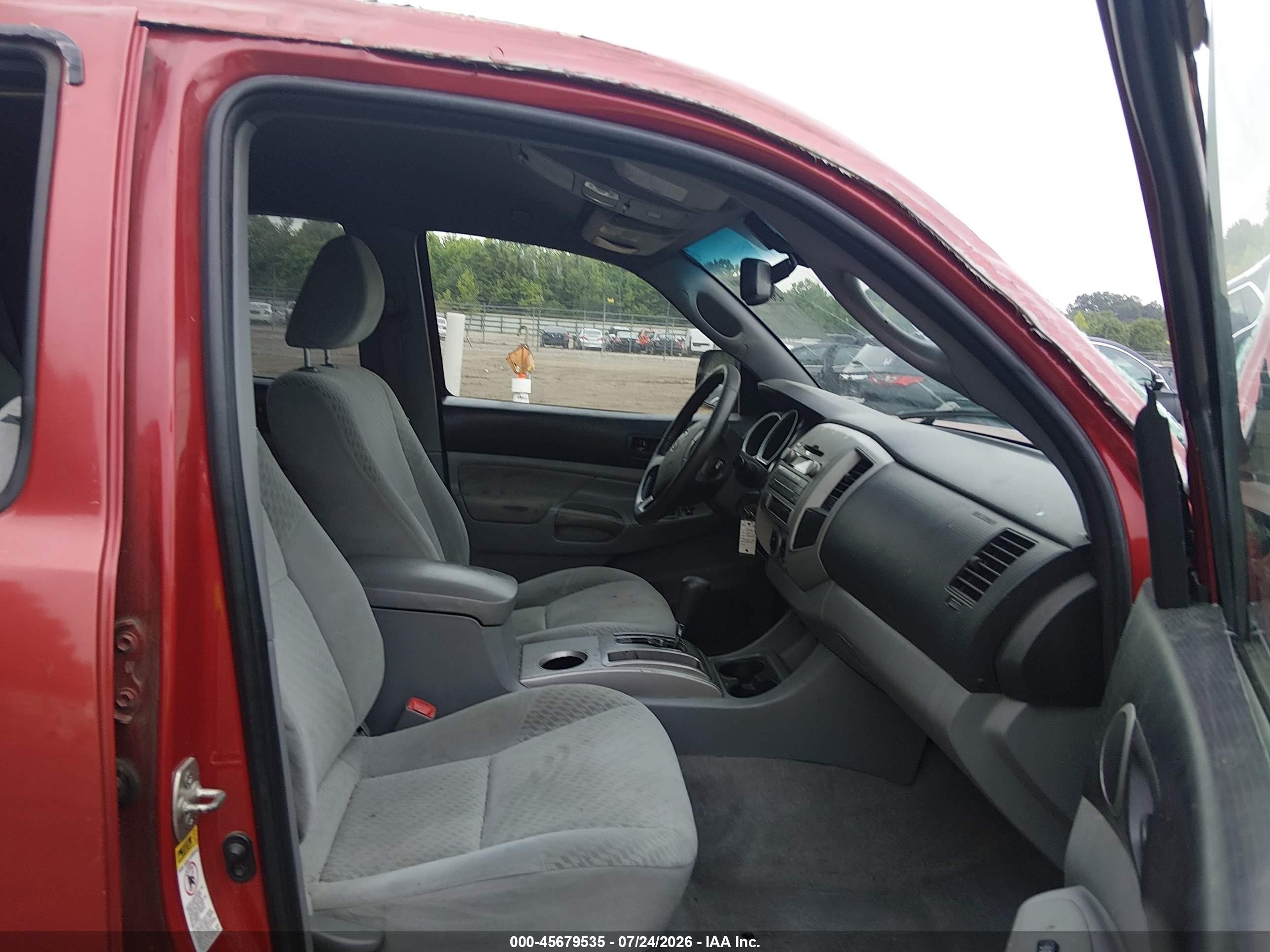 2011 Toyota Tacoma Base V6 Red vin: 3TMLU4EN3BM079290