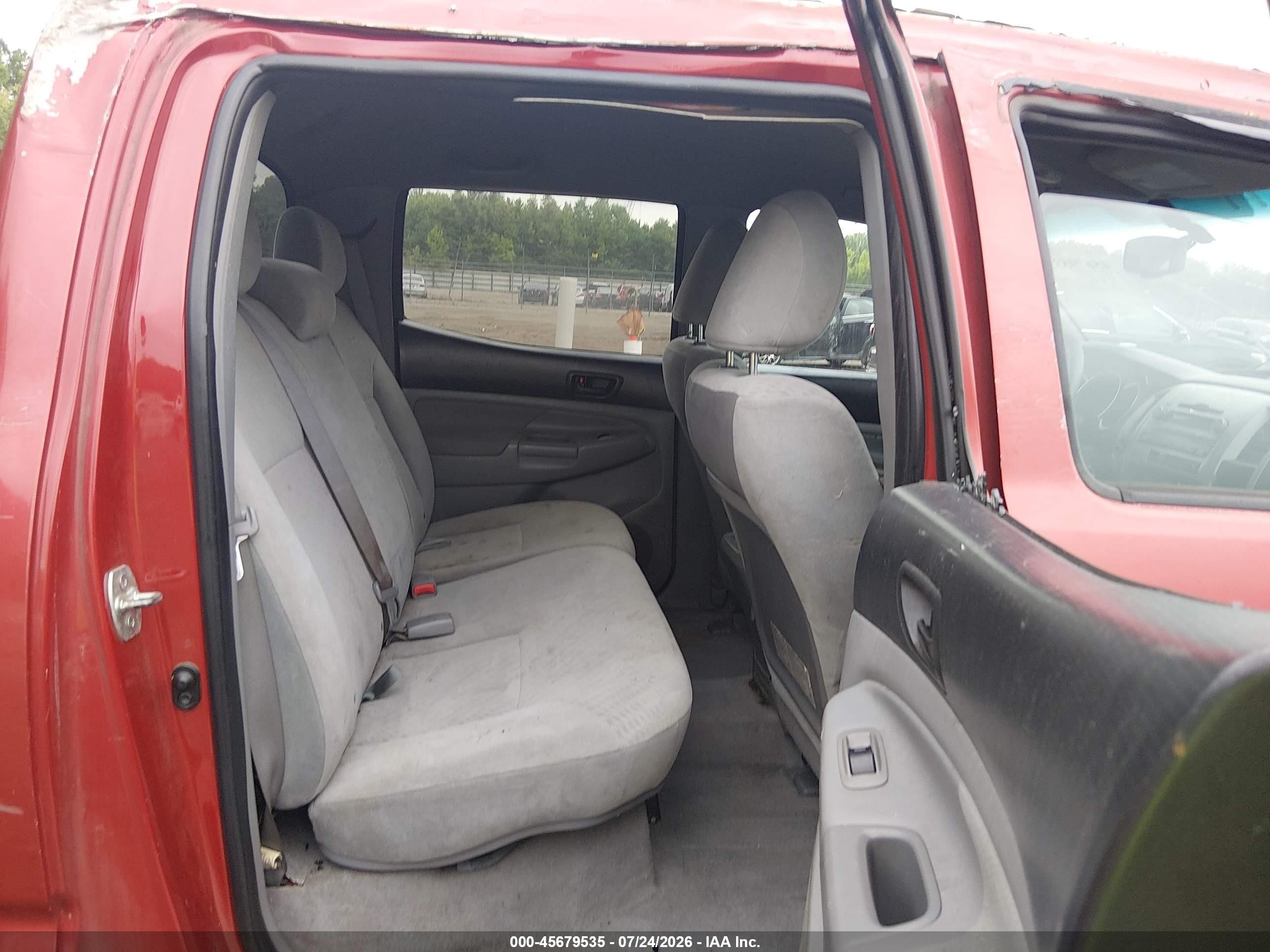 2011 Toyota Tacoma Base V6 Red vin: 3TMLU4EN3BM079290