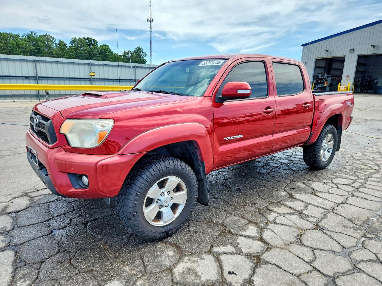 2012 Toyota Tacoma Double Cab Red vin: 3TMLU4EN3CM084135