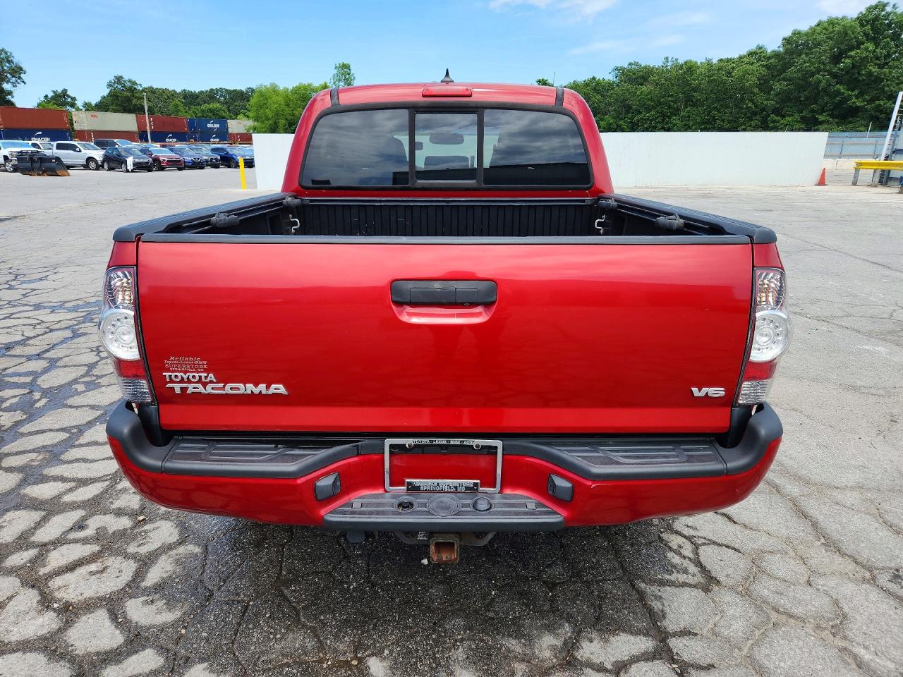 2012 Toyota Tacoma Double Cab Red vin: 3TMLU4EN3CM084135