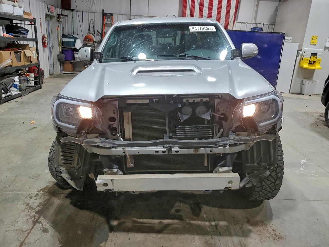 2012 Toyota Tacoma Double Cab Silver vin: 3TMLU4EN3CM097984