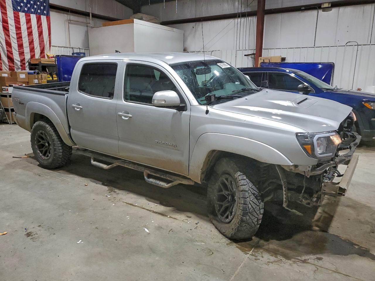 2012 Toyota Tacoma Double Cab Silver vin: 3TMLU4EN3CM097984