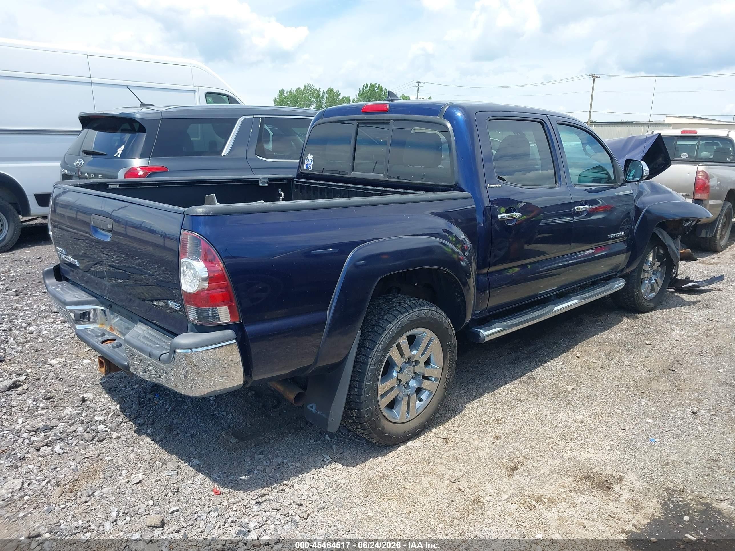 2013 Toyota Tacoma Base V6 Blue vin: 3TMLU4EN3DM110864