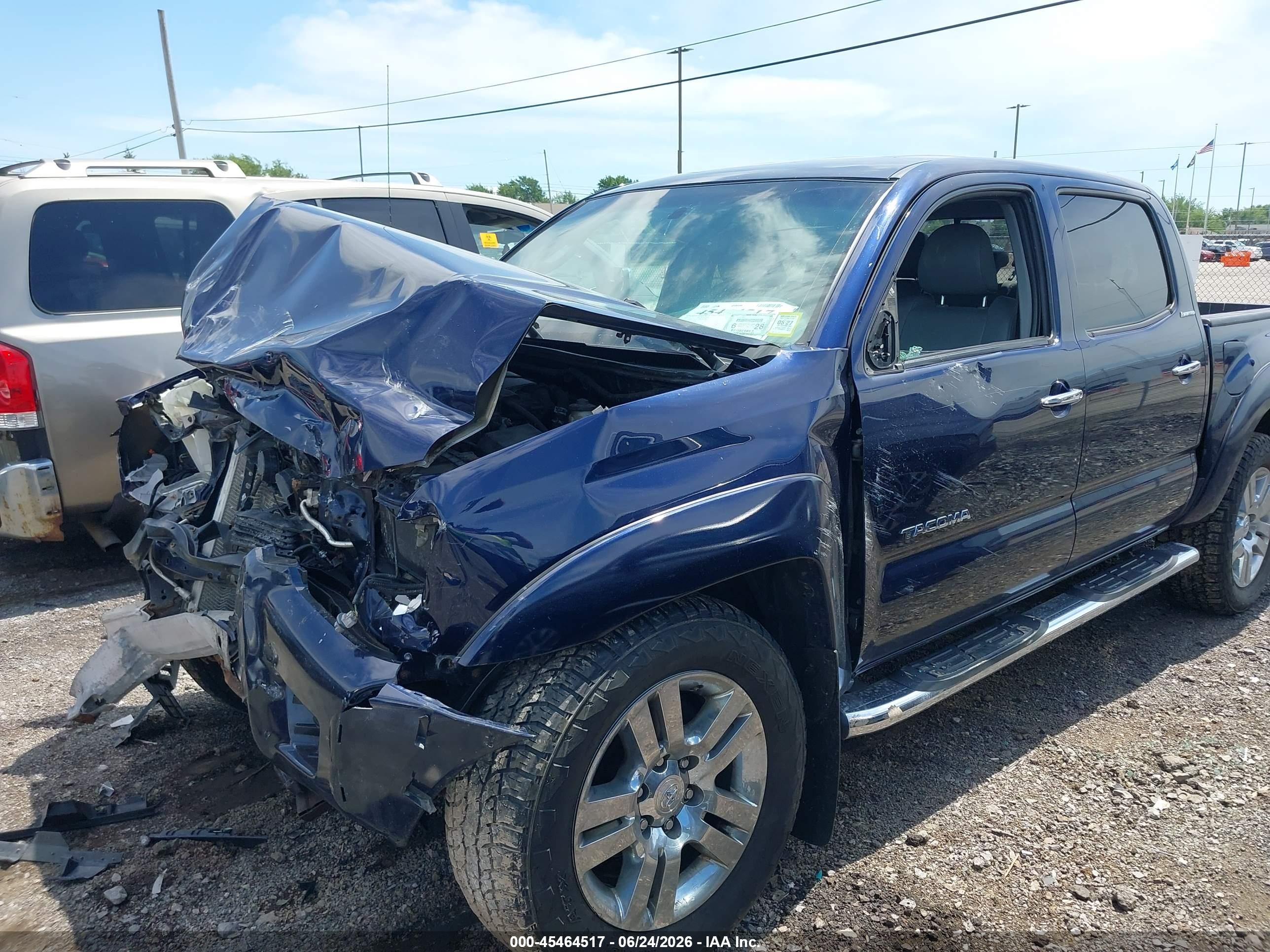 2013 Toyota Tacoma Base V6 Blue vin: 3TMLU4EN3DM110864