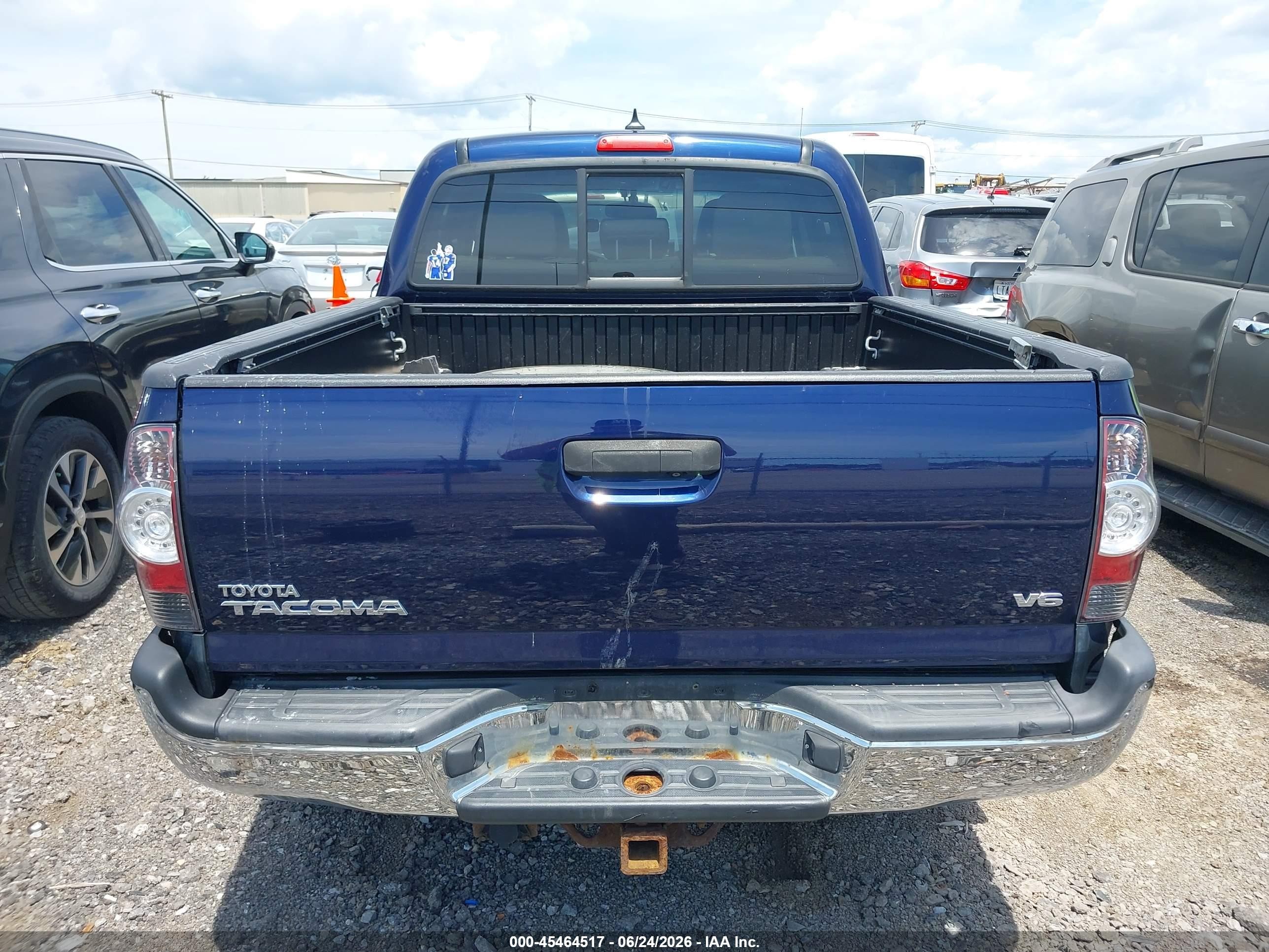 2013 Toyota Tacoma Base V6 Blue vin: 3TMLU4EN3DM110864