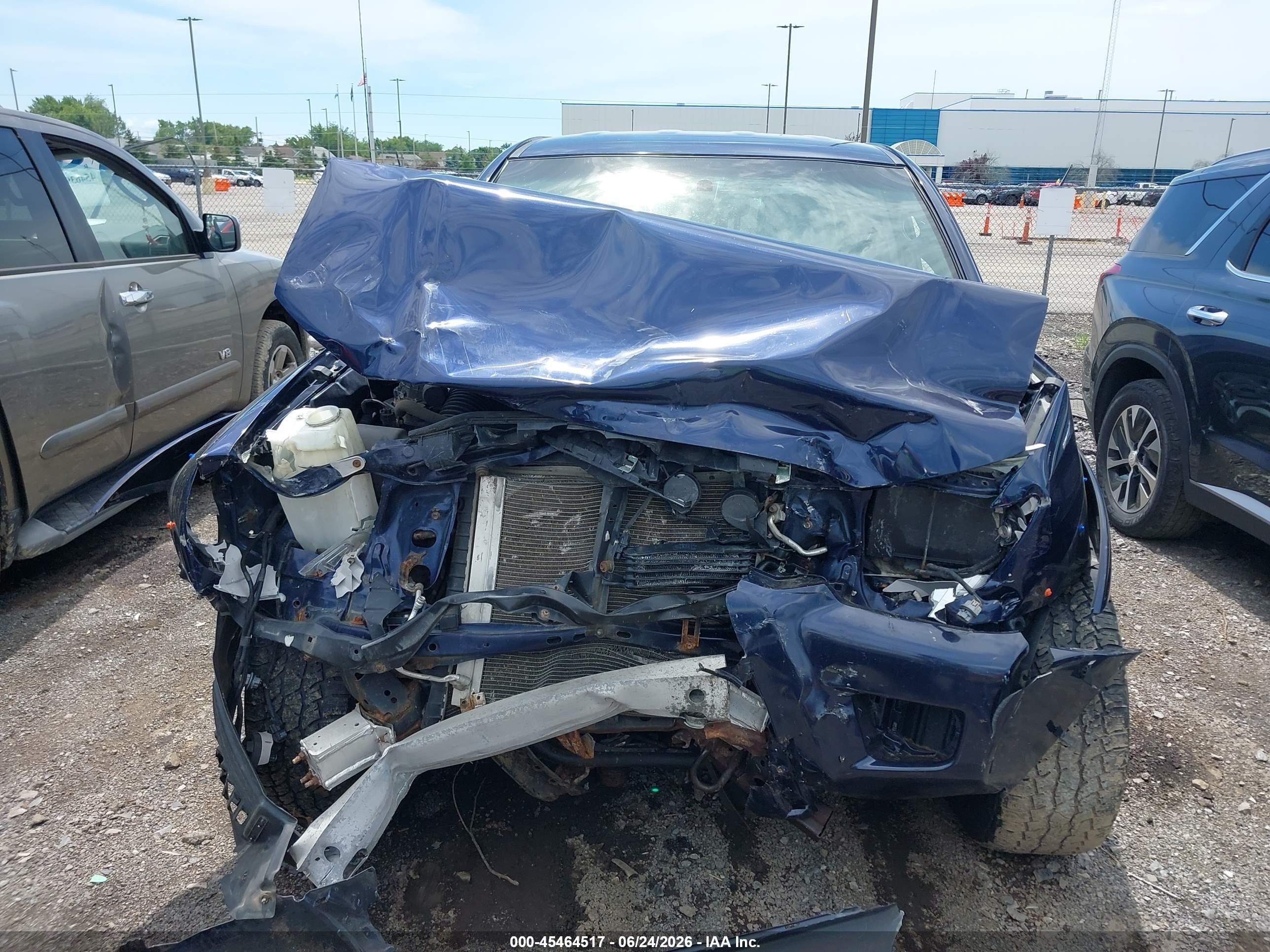 2013 Toyota Tacoma Base V6 Blue vin: 3TMLU4EN3DM110864