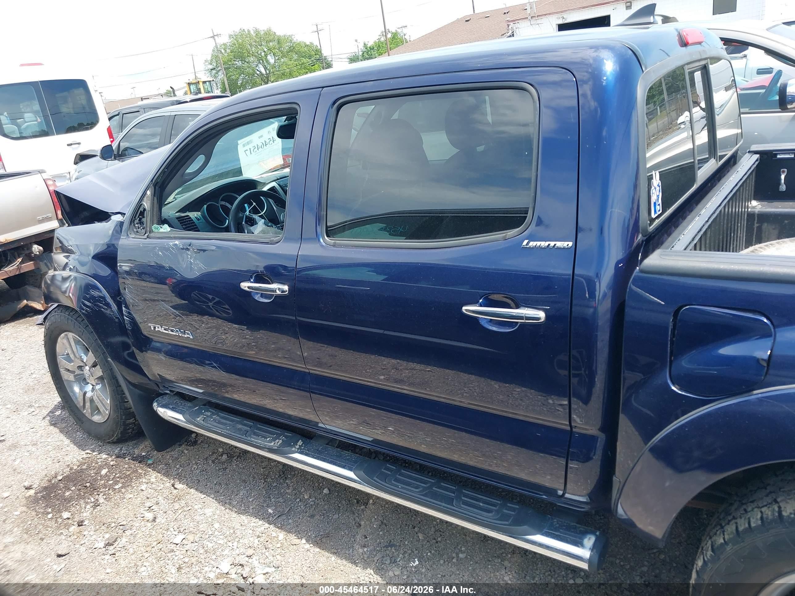 2013 Toyota Tacoma Base V6 Blue vin: 3TMLU4EN3DM110864