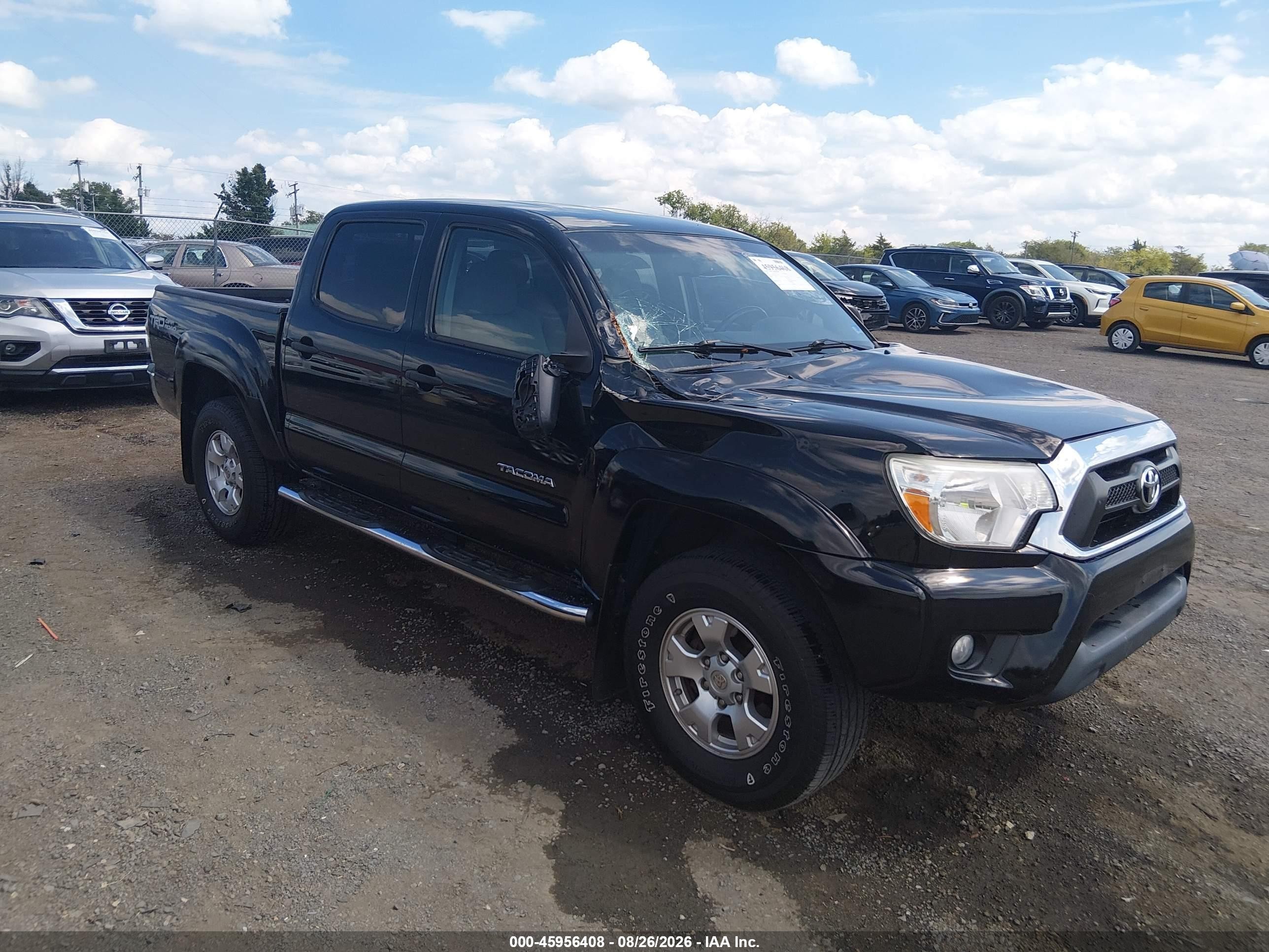 2013 Toyota Tacoma Base V6 Black vin: 3TMLU4EN3DM124893