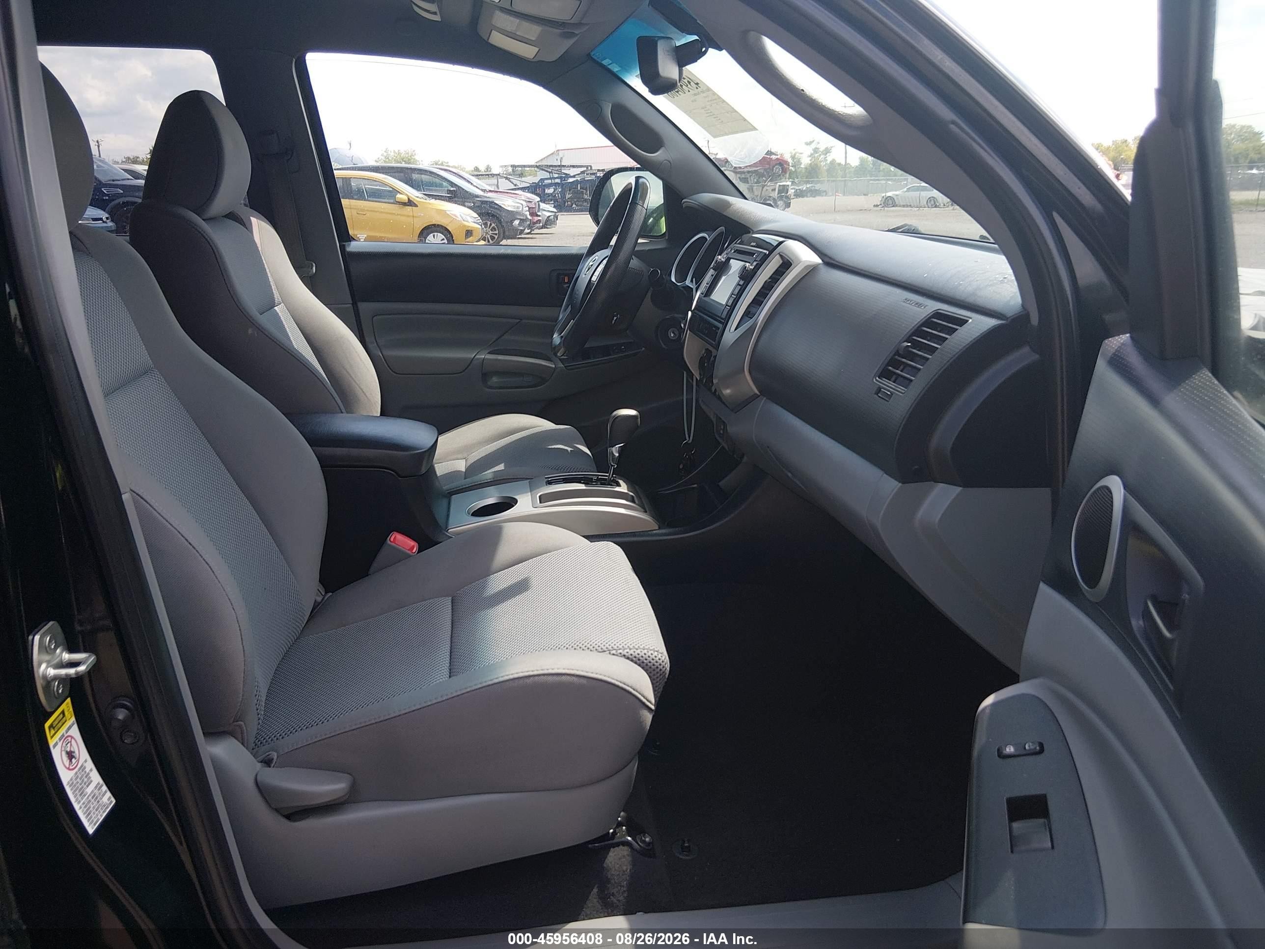 2013 Toyota Tacoma Base V6 Black vin: 3TMLU4EN3DM124893