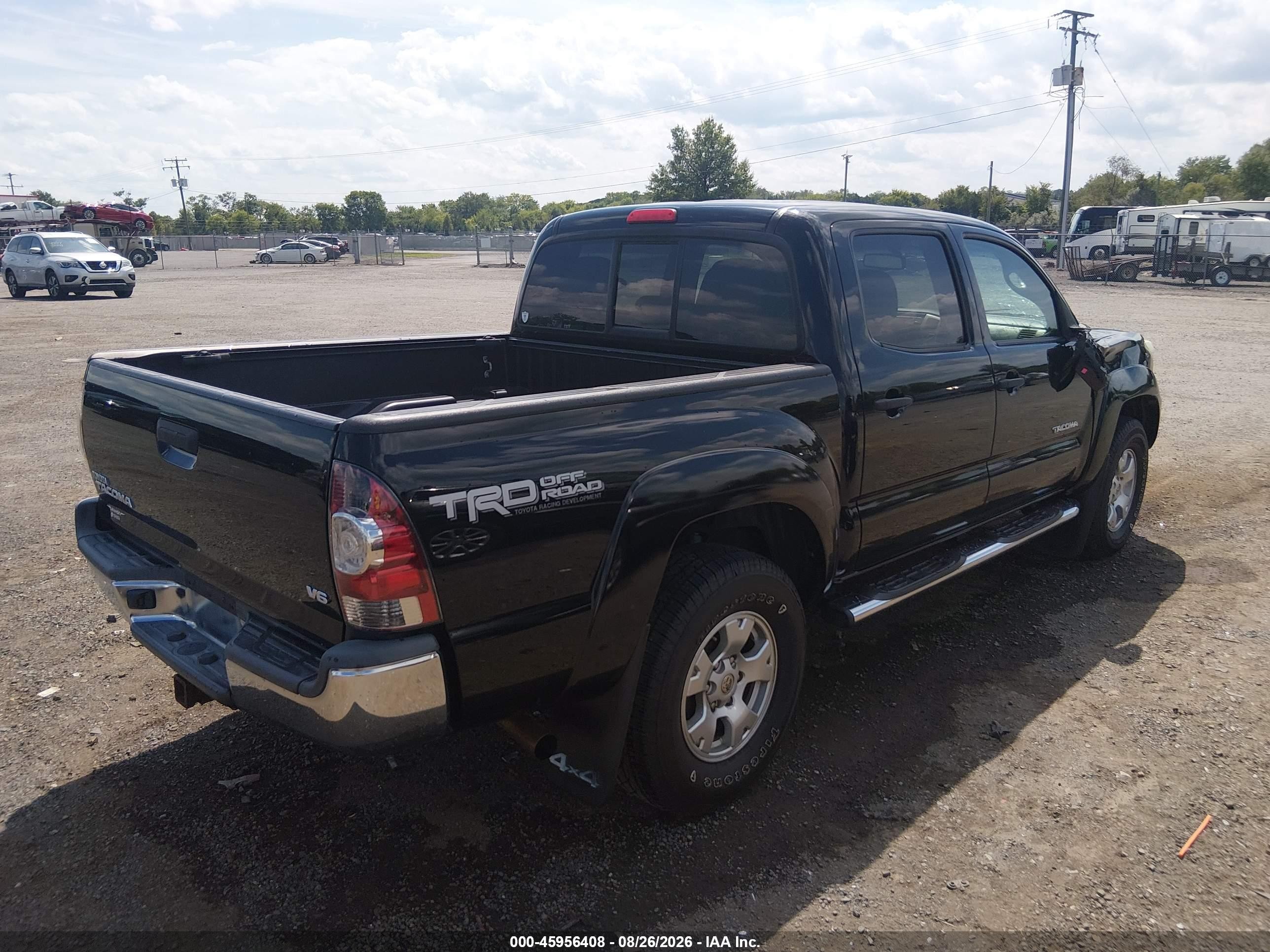 2013 Toyota Tacoma Base V6 Black vin: 3TMLU4EN3DM124893