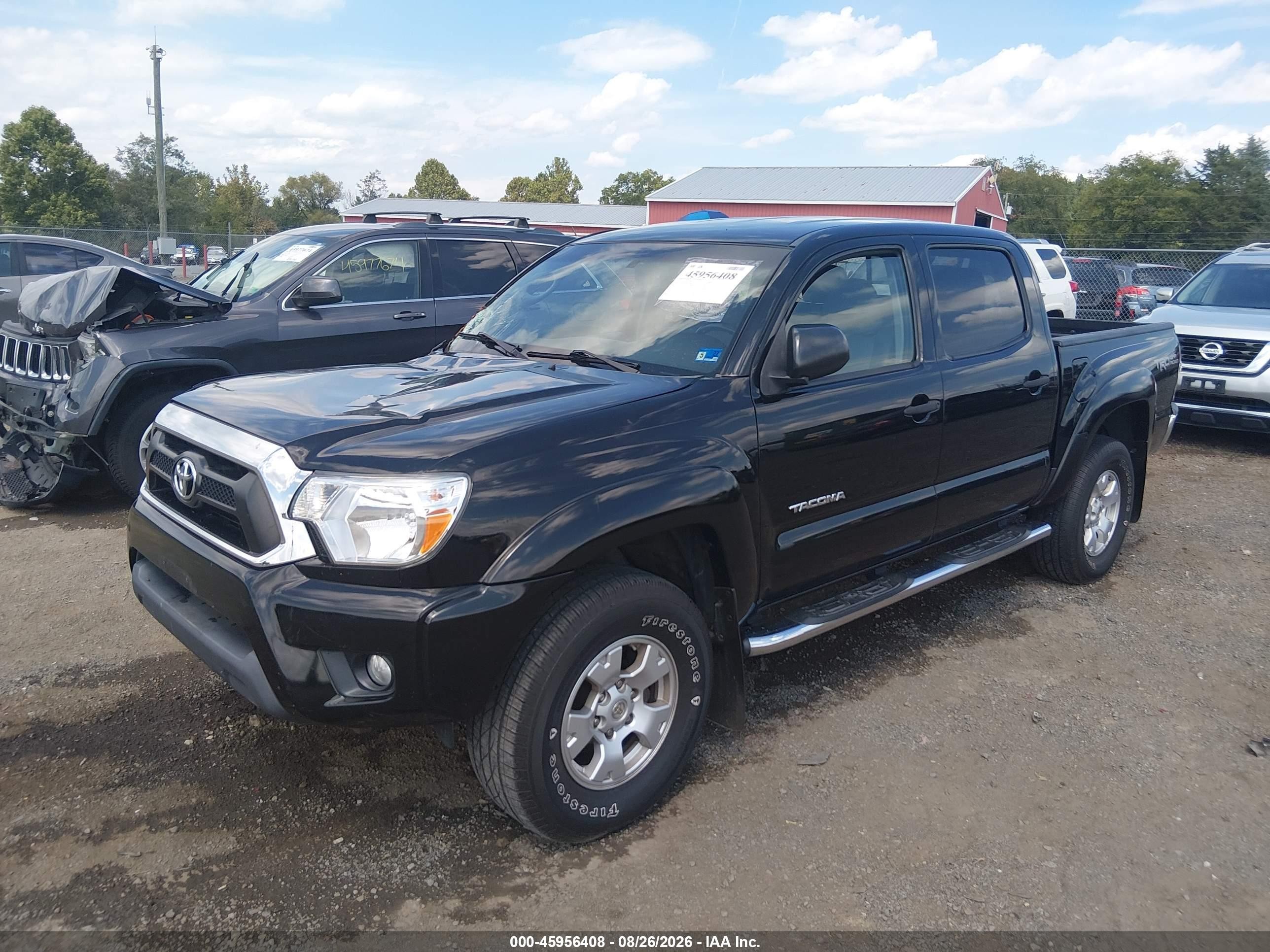 2013 Toyota Tacoma Base V6 Black vin: 3TMLU4EN3DM124893
