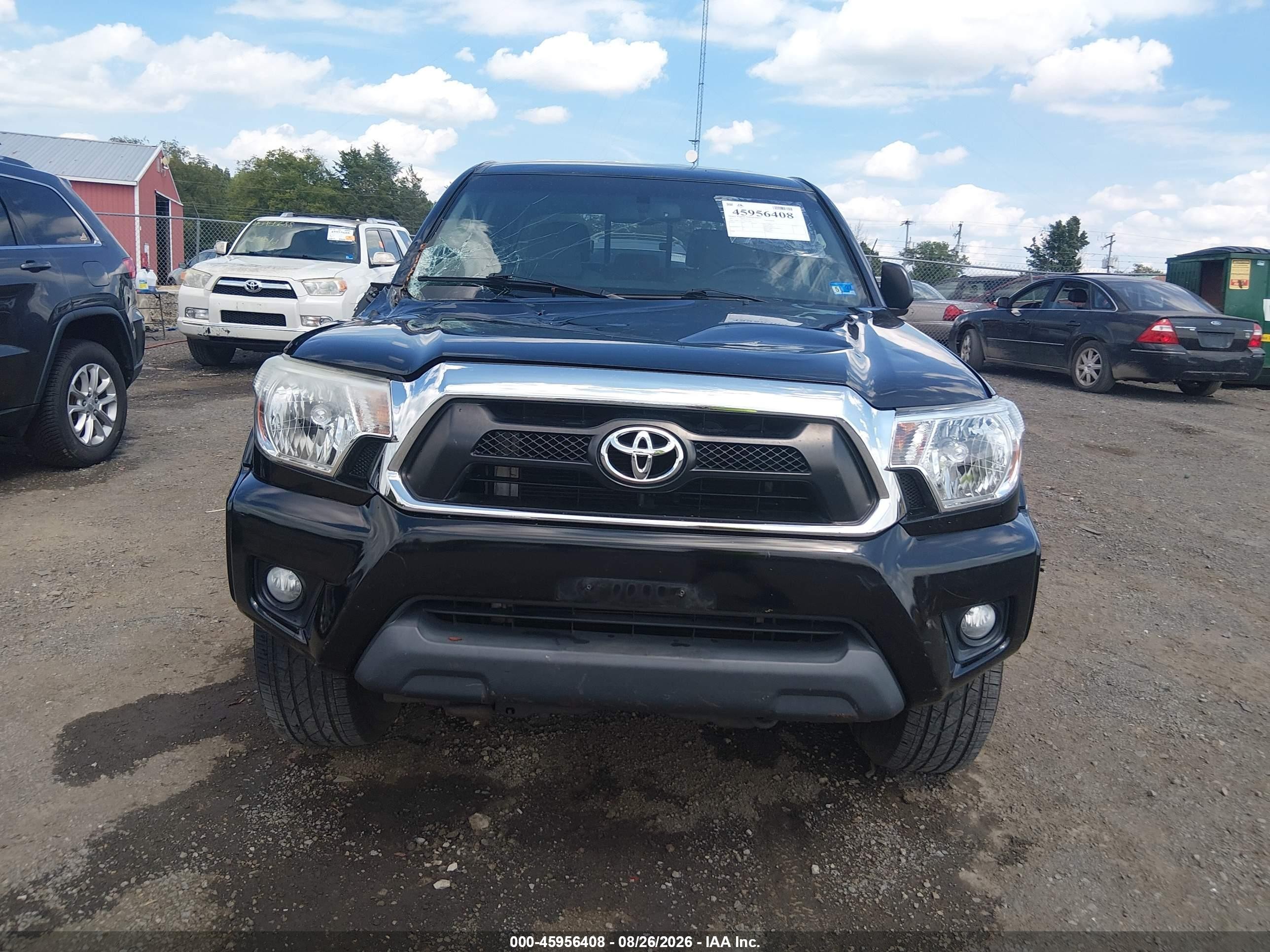 2013 Toyota Tacoma Base V6 Black vin: 3TMLU4EN3DM124893