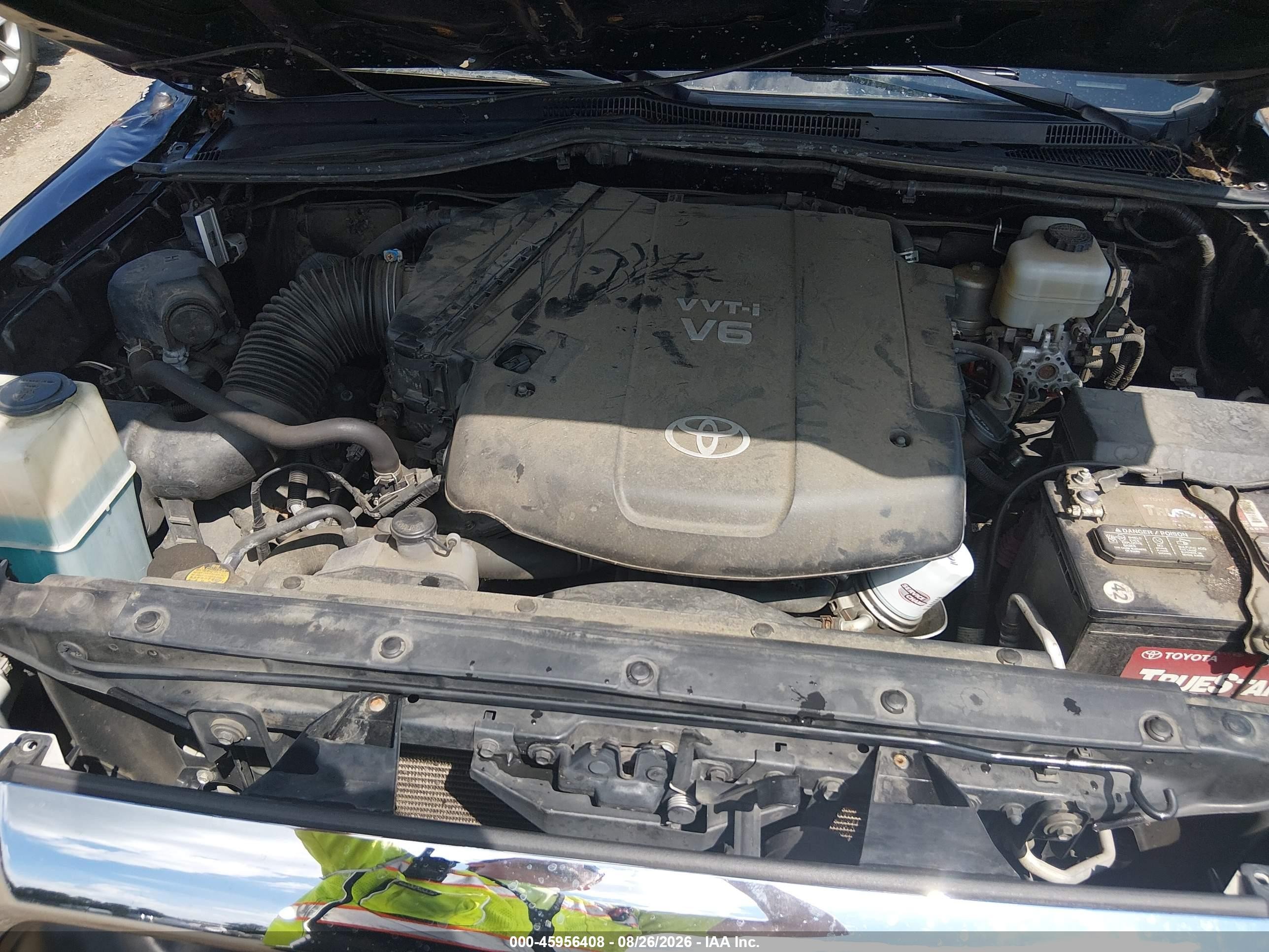 2013 Toyota Tacoma Base V6 Black vin: 3TMLU4EN3DM124893
