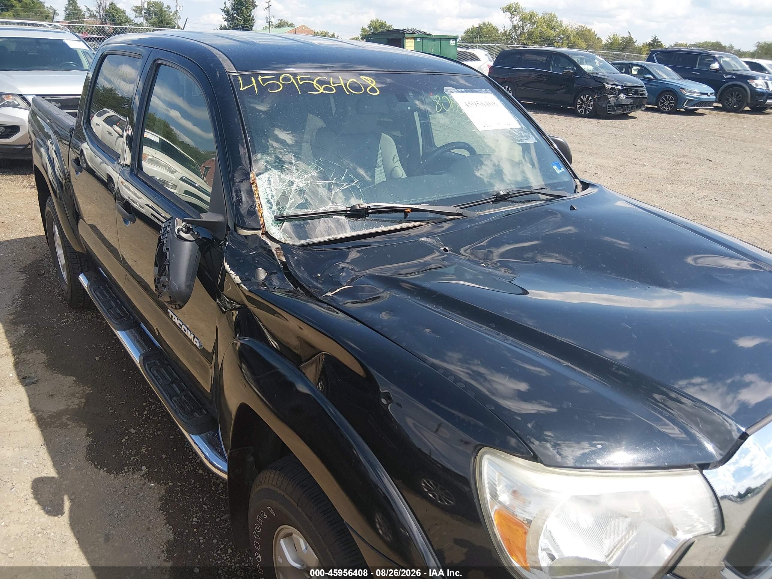2013 Toyota Tacoma Base V6 Black vin: 3TMLU4EN3DM124893