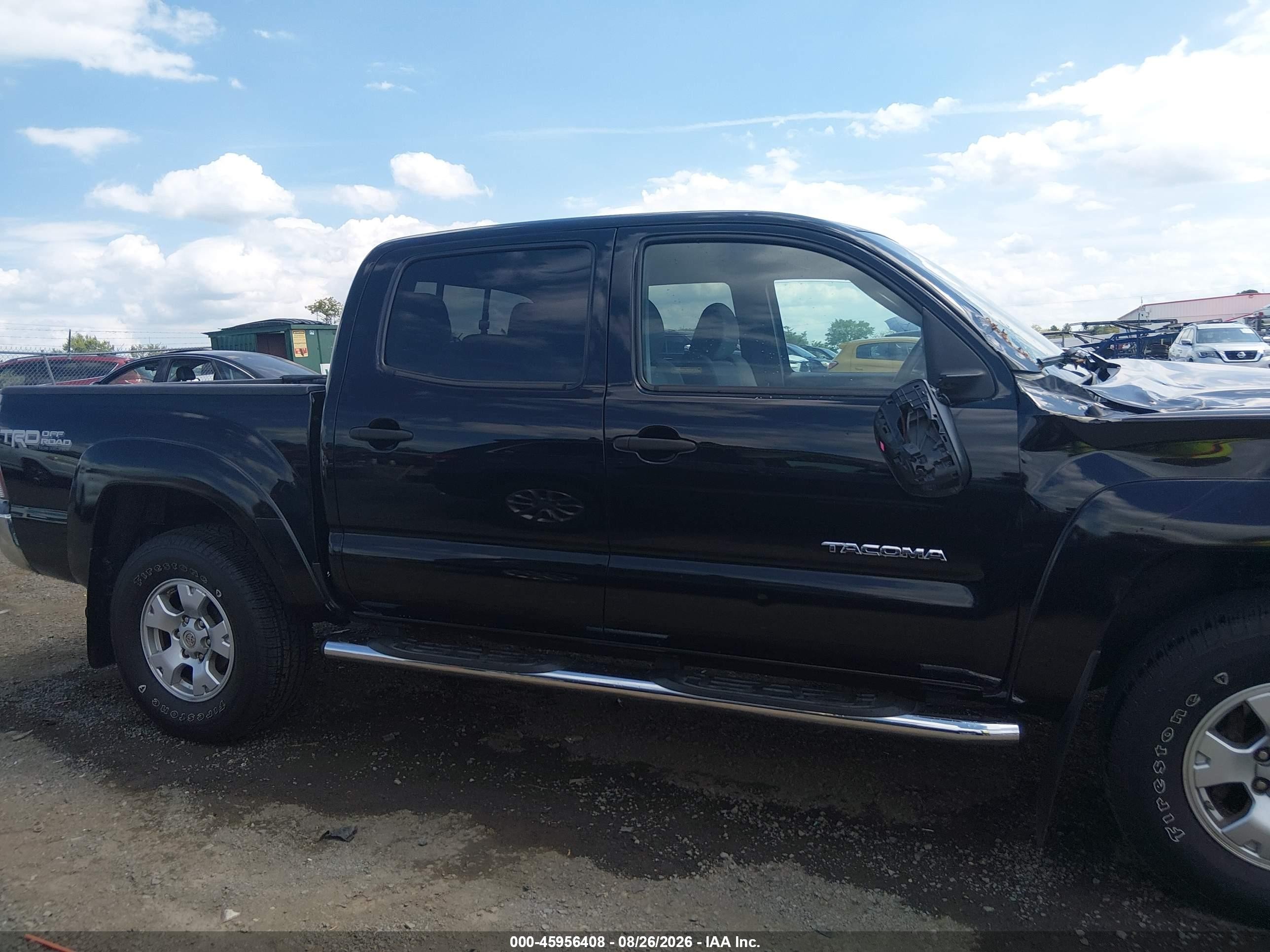 2013 Toyota Tacoma Base V6 Black vin: 3TMLU4EN3DM124893