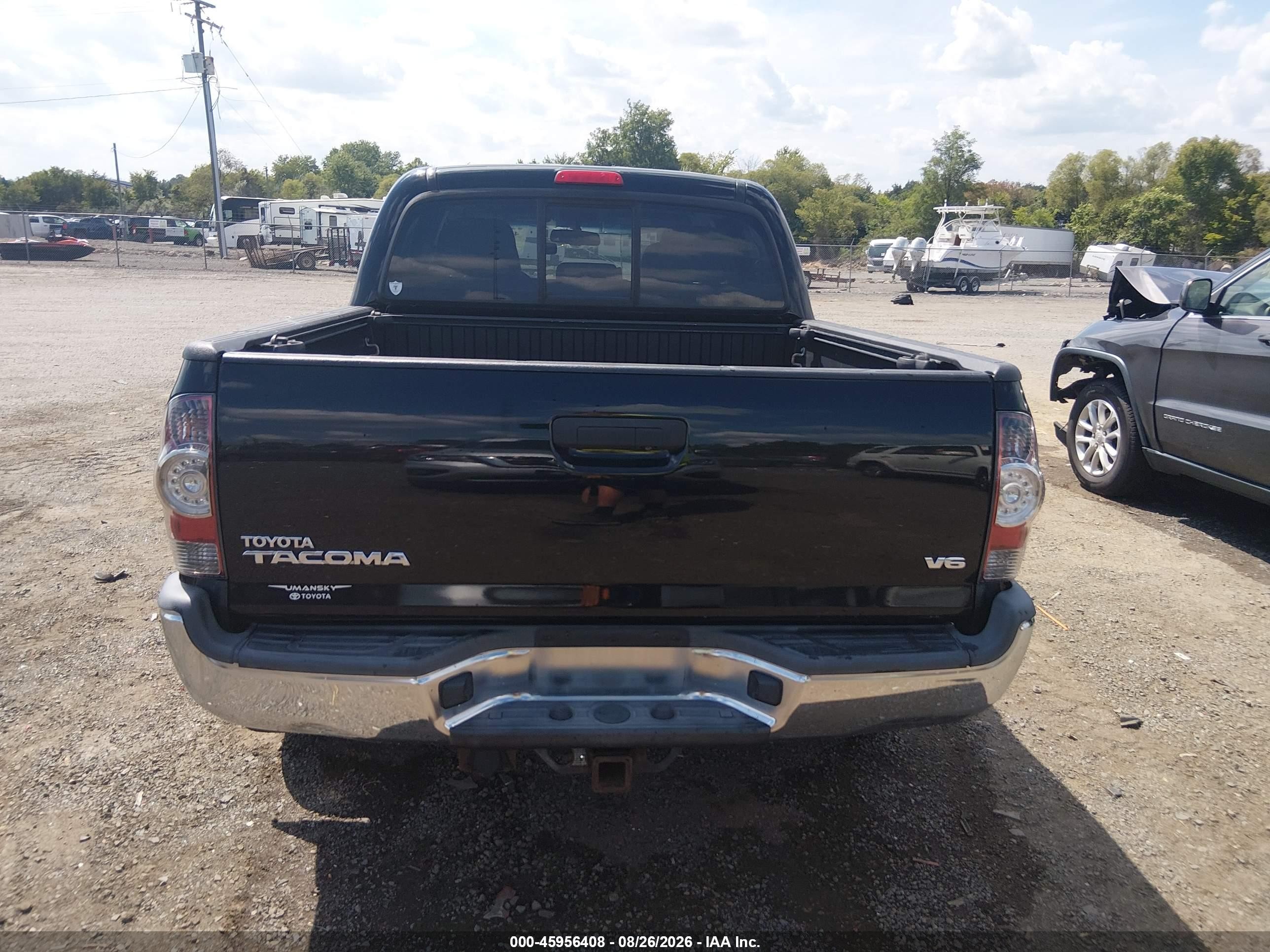 2013 Toyota Tacoma Base V6 Black vin: 3TMLU4EN3DM124893