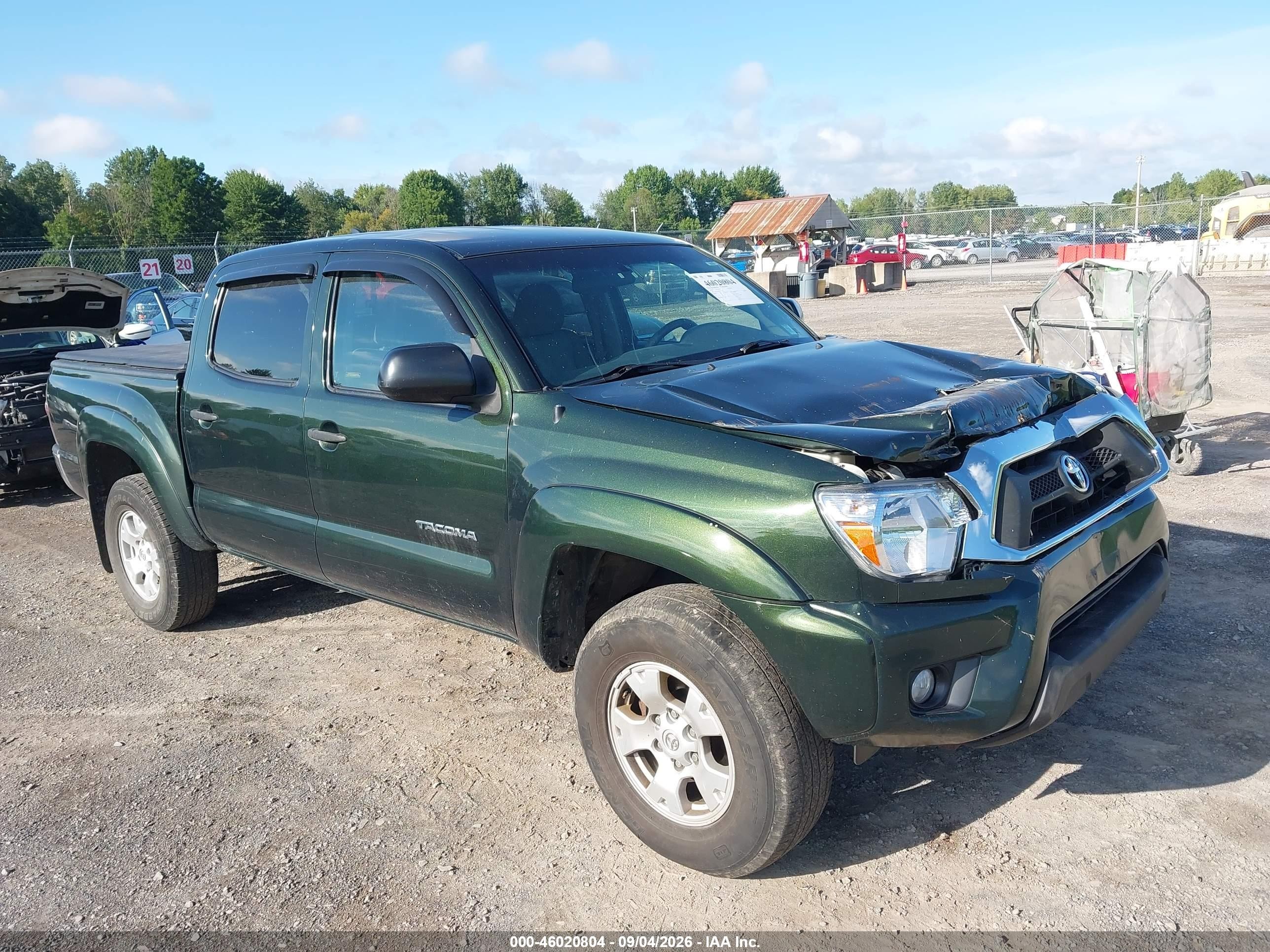 2014 Toyota Tacoma Base V6 Green vin: 3TMLU4EN3EM139475