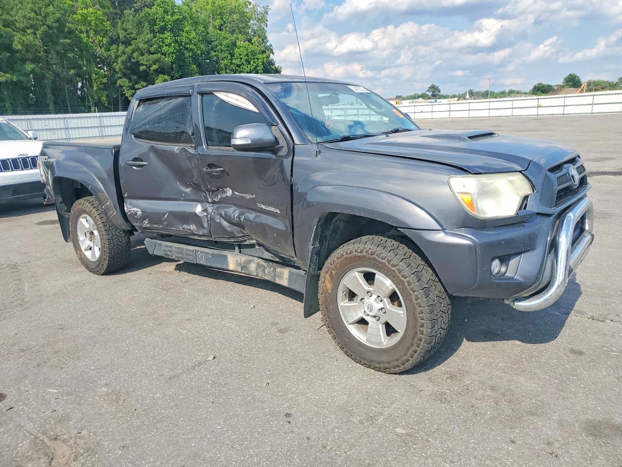 2014 Toyota Tacoma Double Cab Gray vin: 3TMLU4EN3EM148533