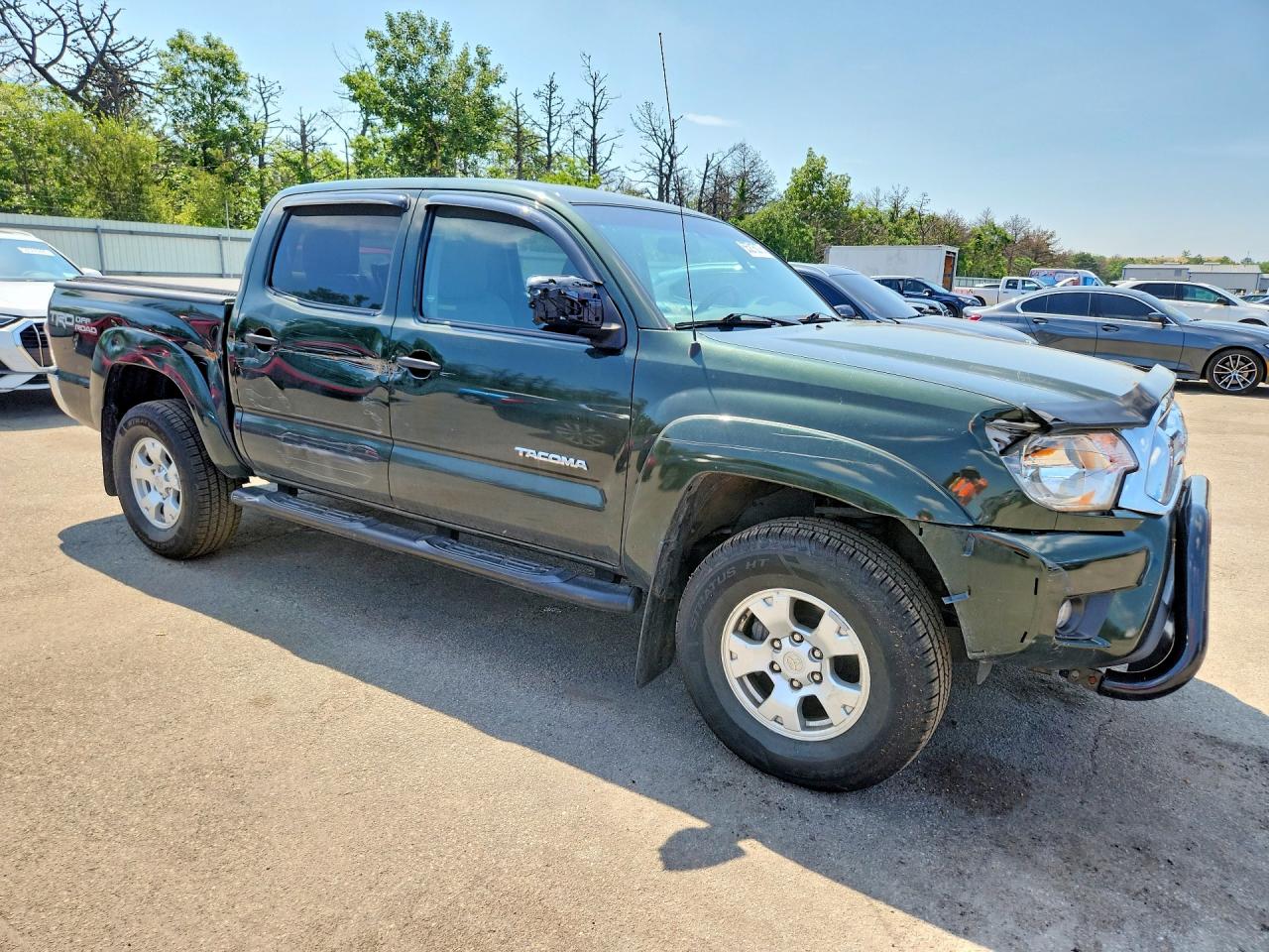 2014 Toyota Tacoma Double Cab Green vin: 3TMLU4EN3EM150508