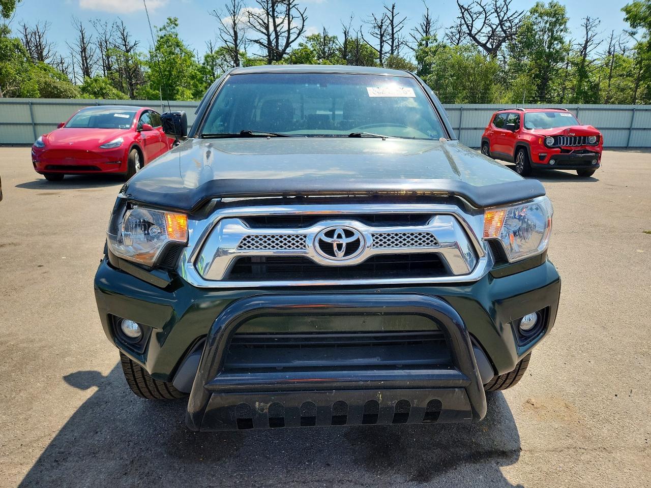 2014 Toyota Tacoma Double Cab Green vin: 3TMLU4EN3EM150508